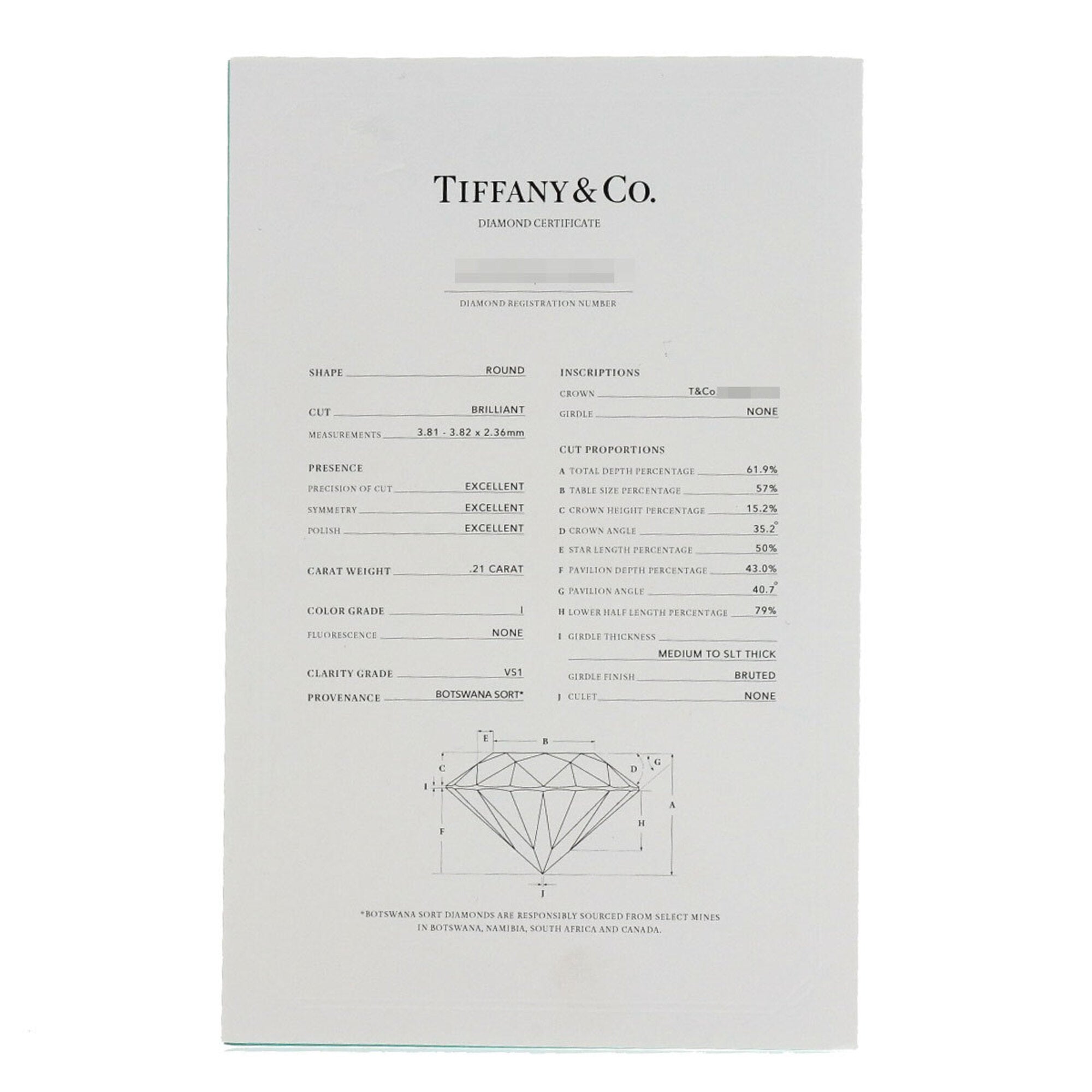 Tiffany Platinum 950 Band Ring (Pre-Owned)