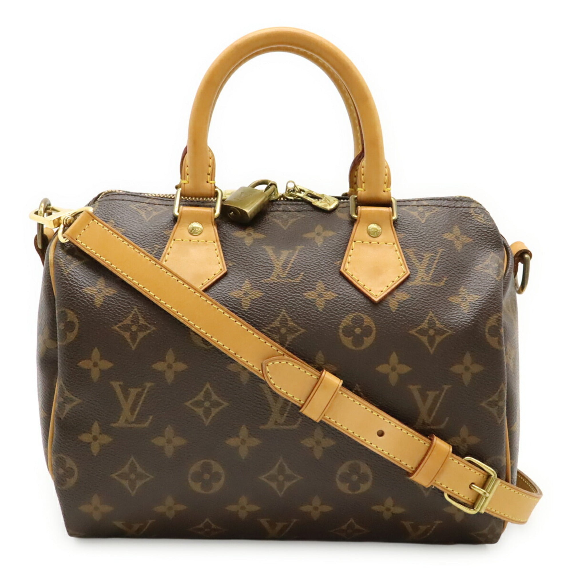 Louis Vuitton Brown Monogram Canvas Boston Bag Handbag Shoulder Bag (Pre-Owned)