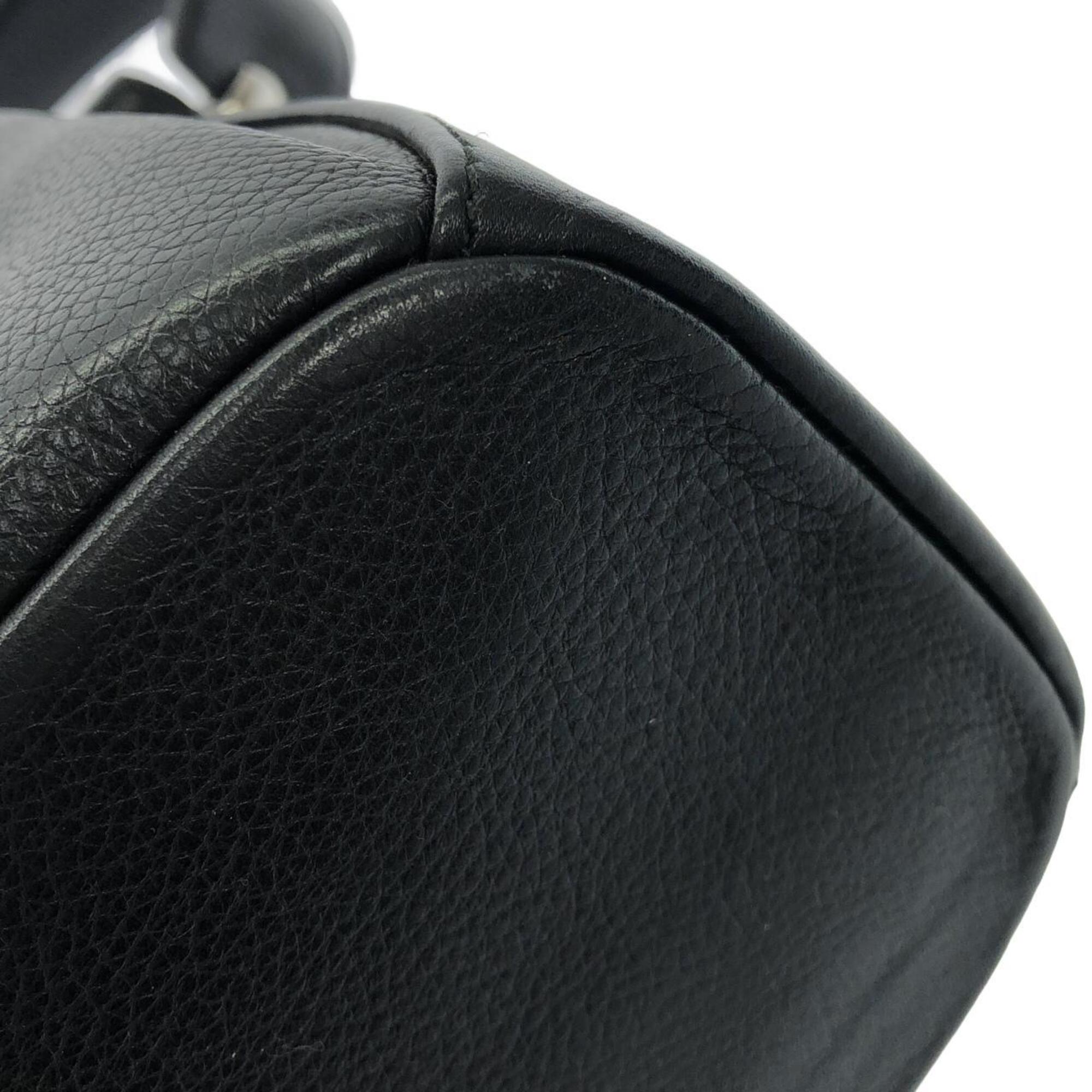 Loewe Black Leather Shoulder Bag (Pre-Owned)