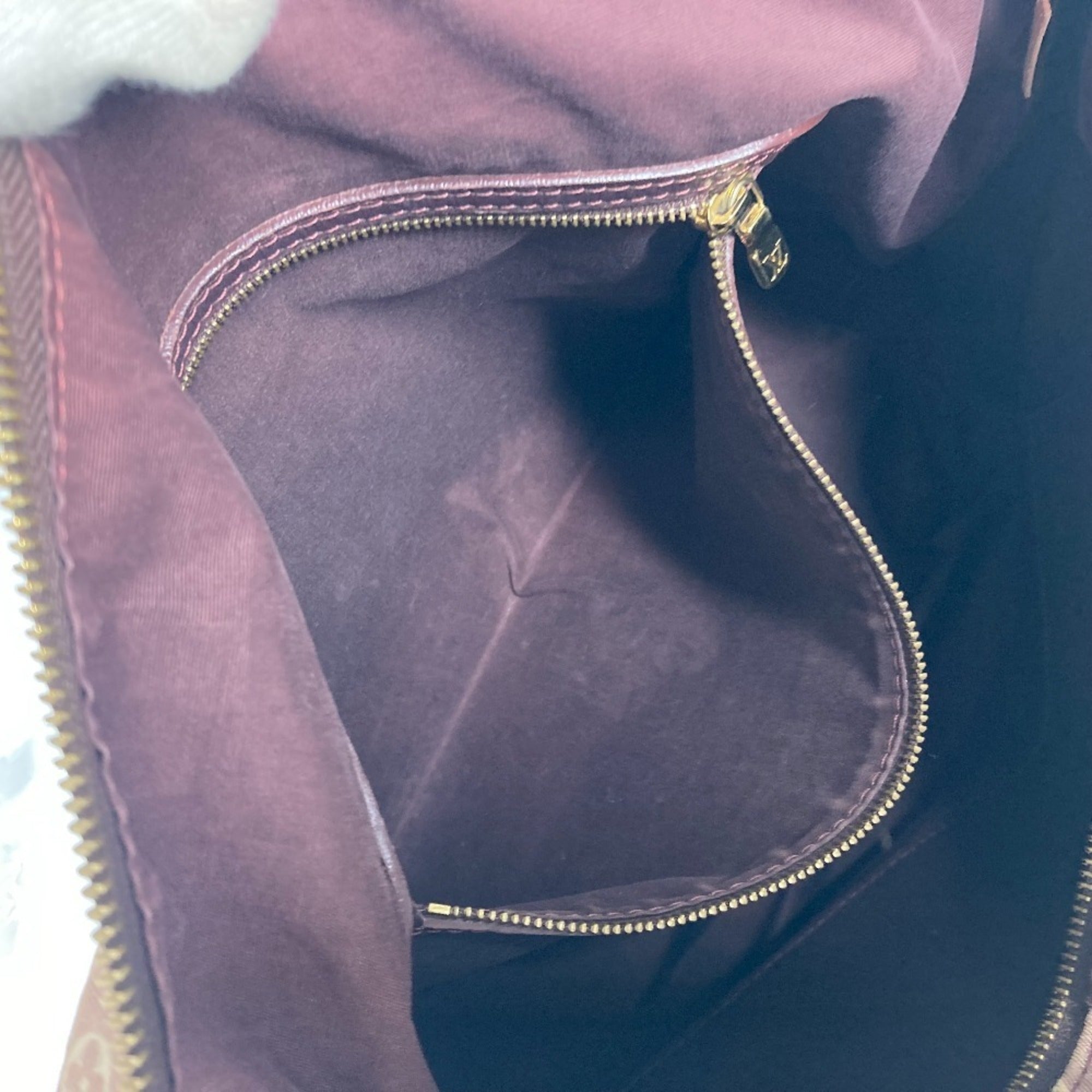 Louis Vuitton Red Color Sepia Monogram Idylle Shoulder Bag Tote Bag (Pre-Owned)