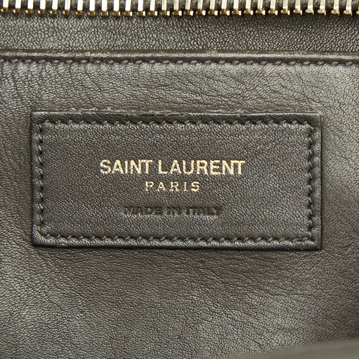 Saint Laurent Dark Brown Leather Handbag Shoulder Bag (Pre-Owned)