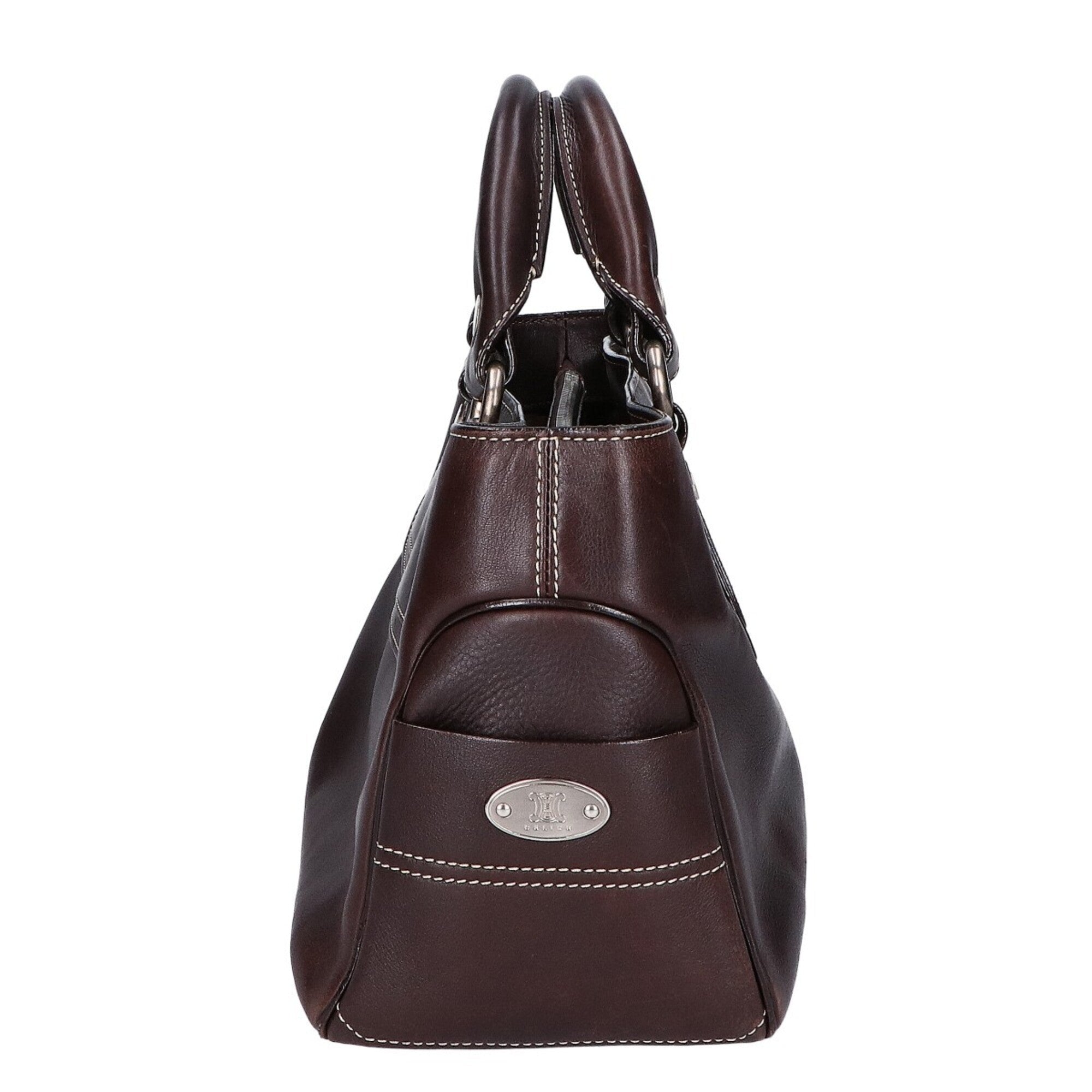 Celine Dark Brown Leather Handbag (Pre-Owned)