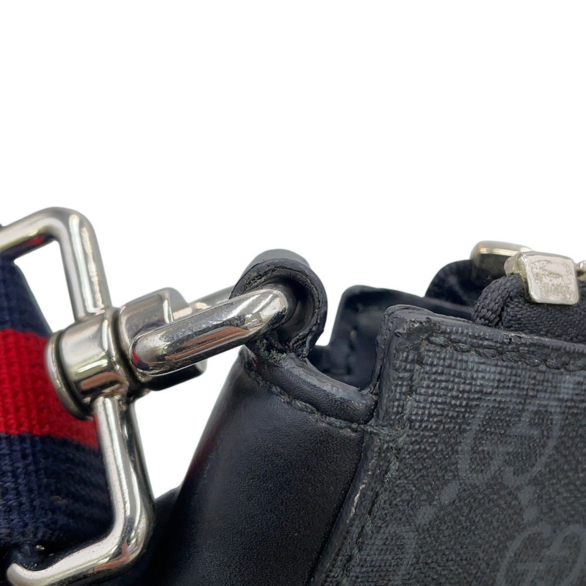 Gucci Black Gg Supreme Handbag Messenger Bag Shoulder Bag (Pre-Owned)