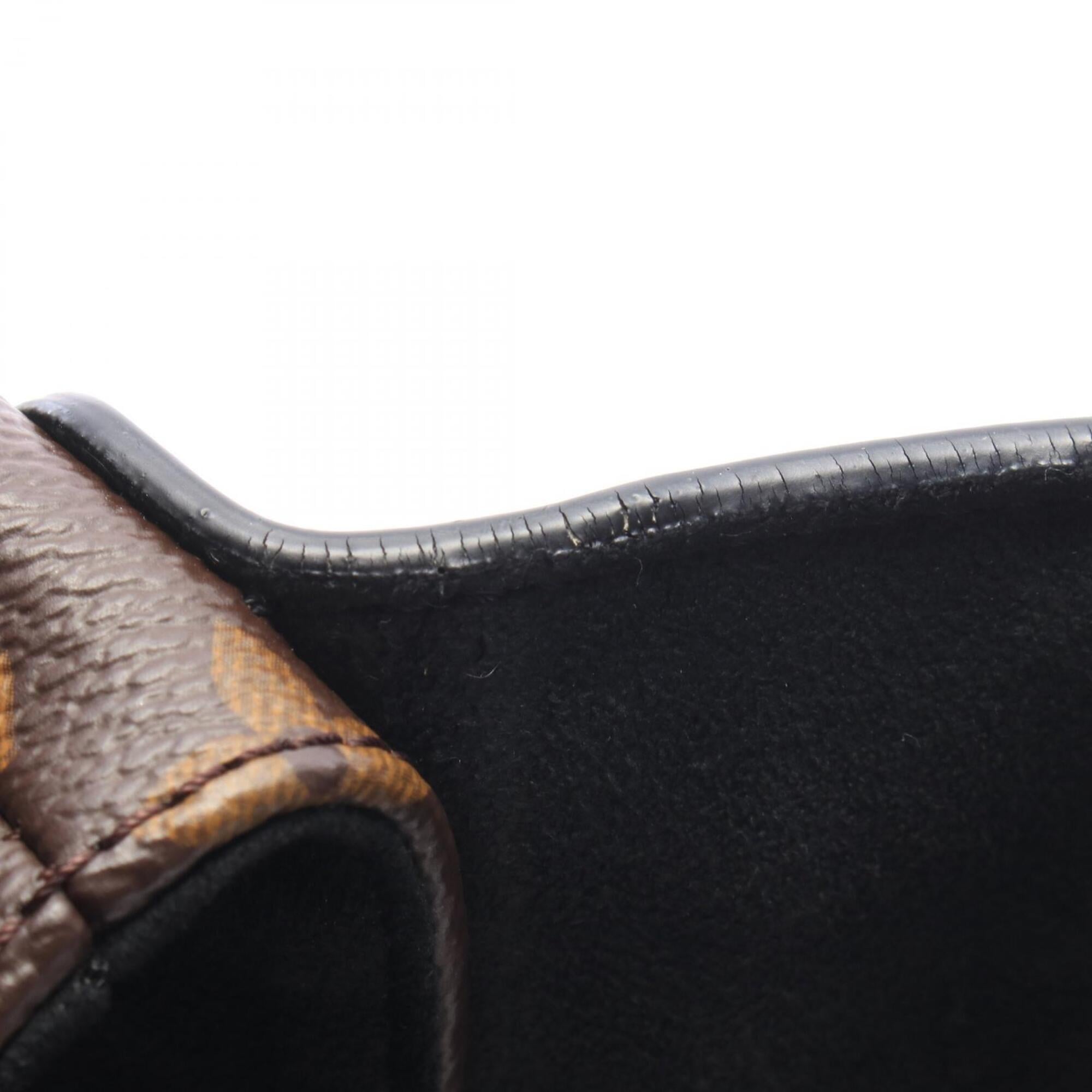 Louis Vuitton Black Brown Monogram Noir Monogram Leather Handbag (Pre-Owned)