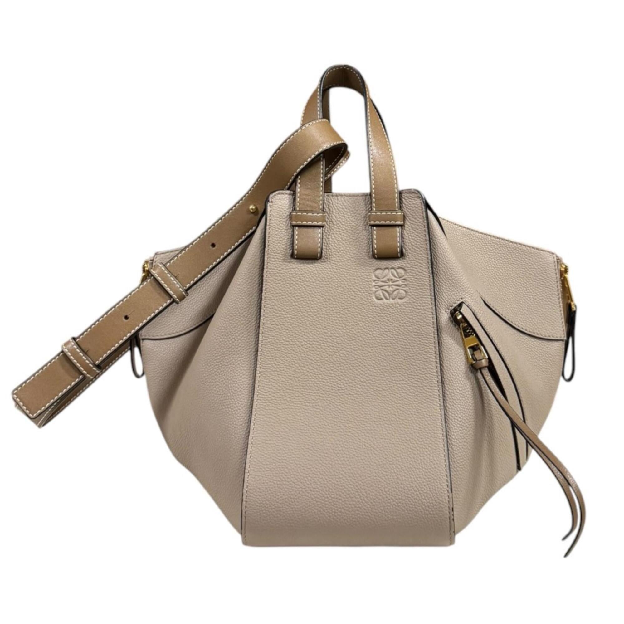 Loewe Beige Brown Leather Shoulder Bag (Pre-Owned)