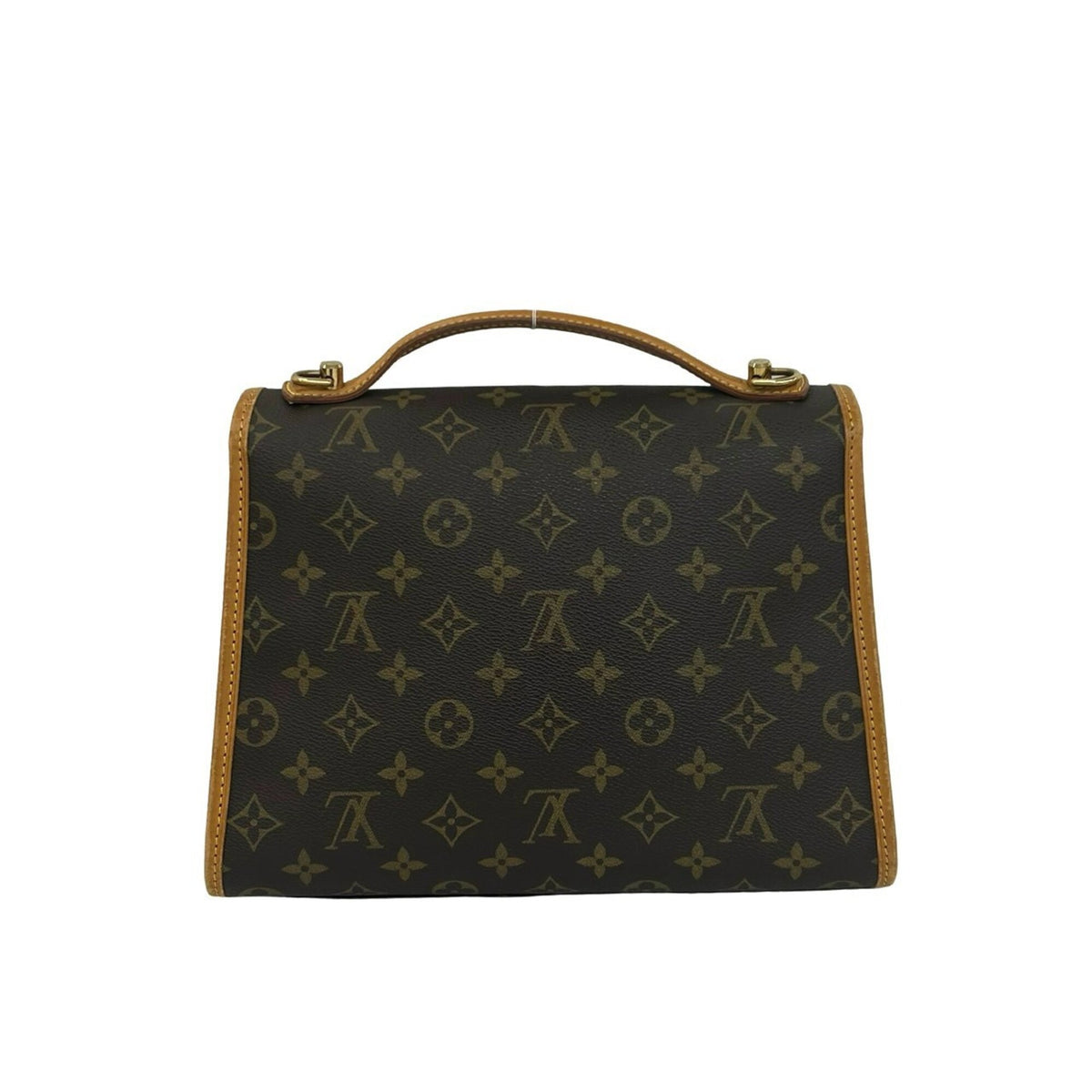 Louis Vuitton Brown Leather Pvc Handbag Shoulder Bag (Pre-Owned)