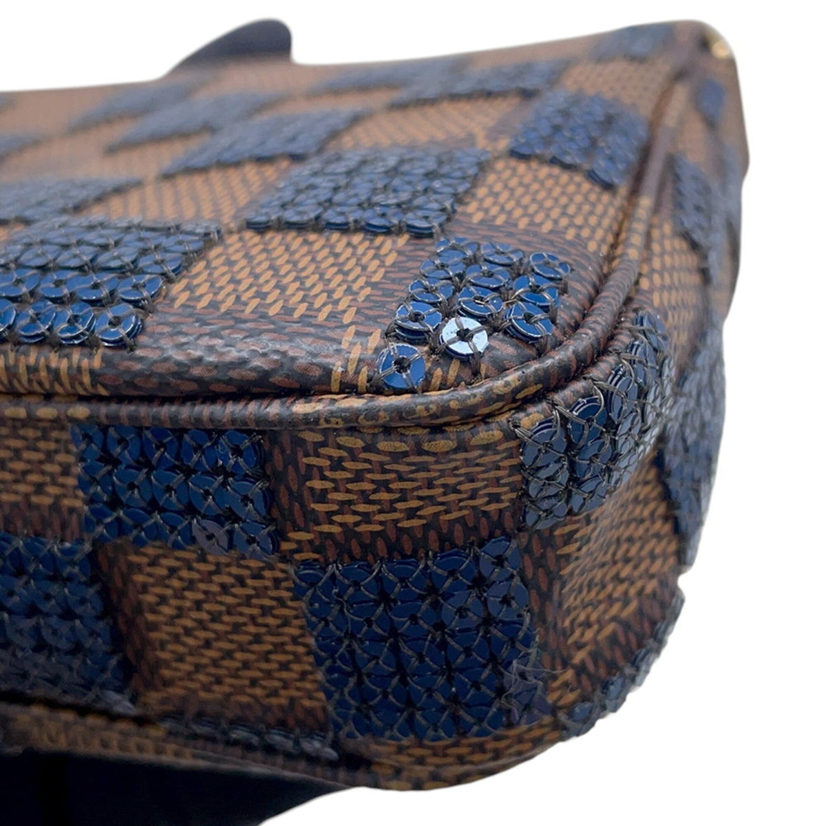 Louis Vuitton Blue Spangles Handbag (Pre-Owned)