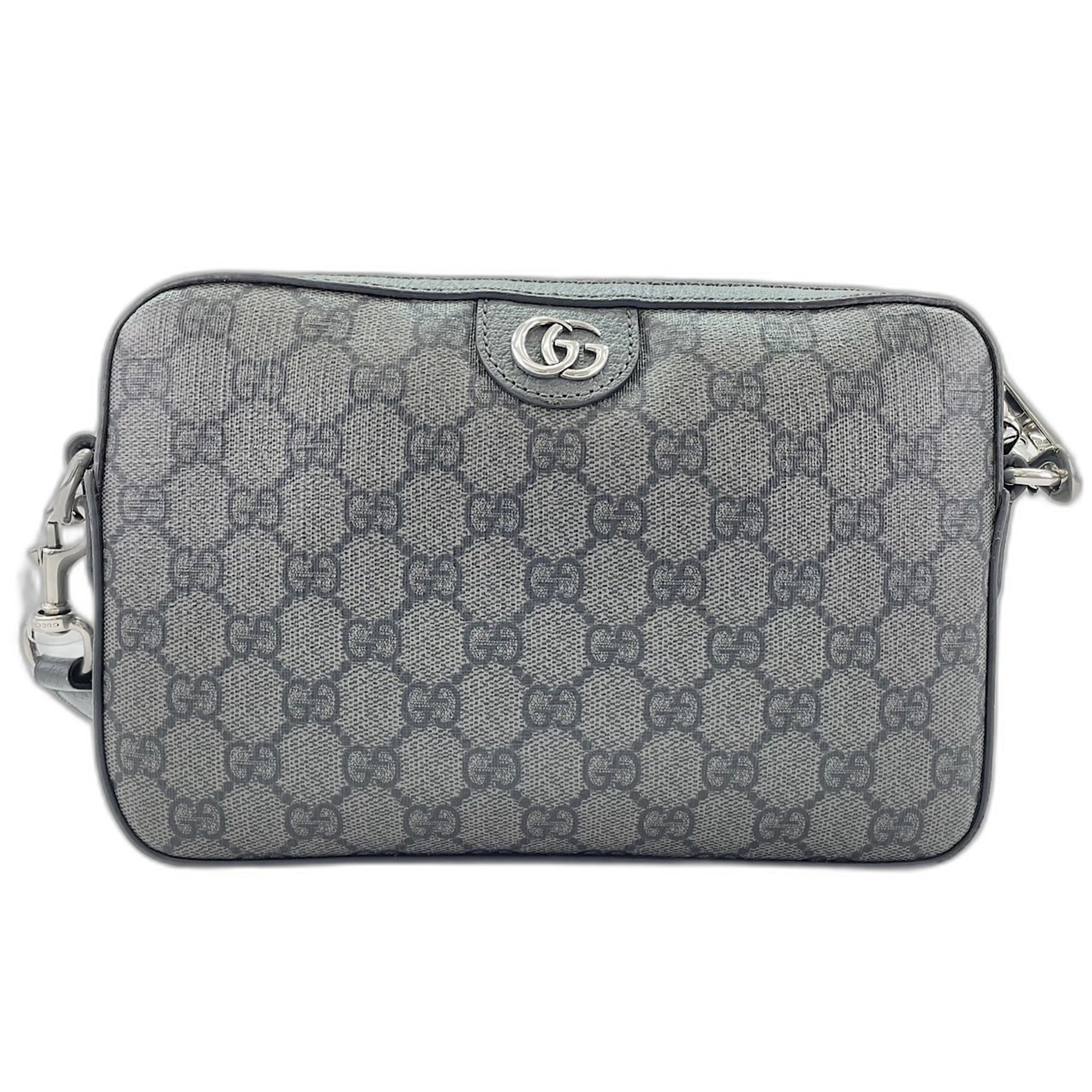 Gucci Ophidia Gray Shoulder Bag (Pre-Owned)