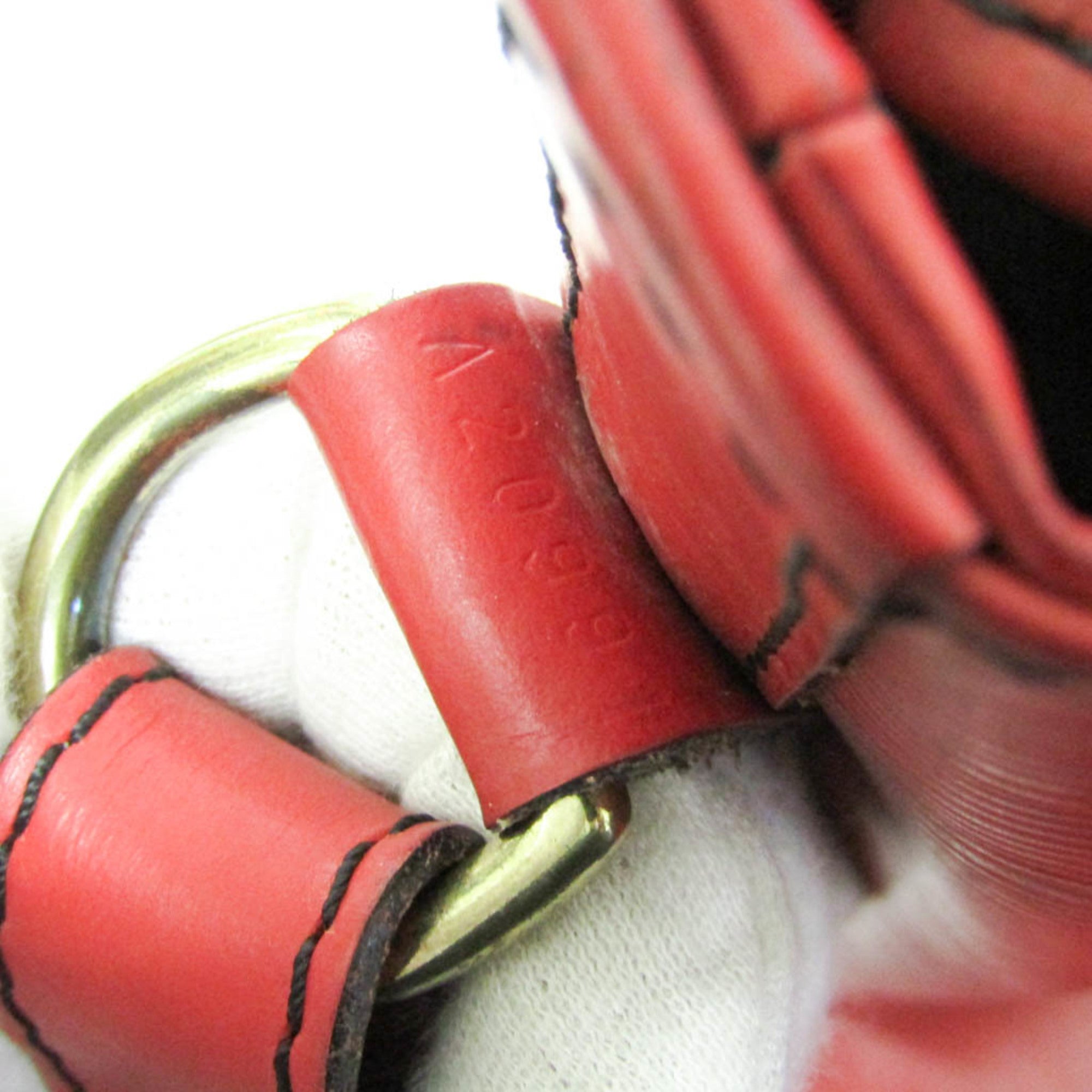 Louis Vuitton Noe Handbag Epi Leather Red Leather Shoulder Bag Bag (Pre-Owned)