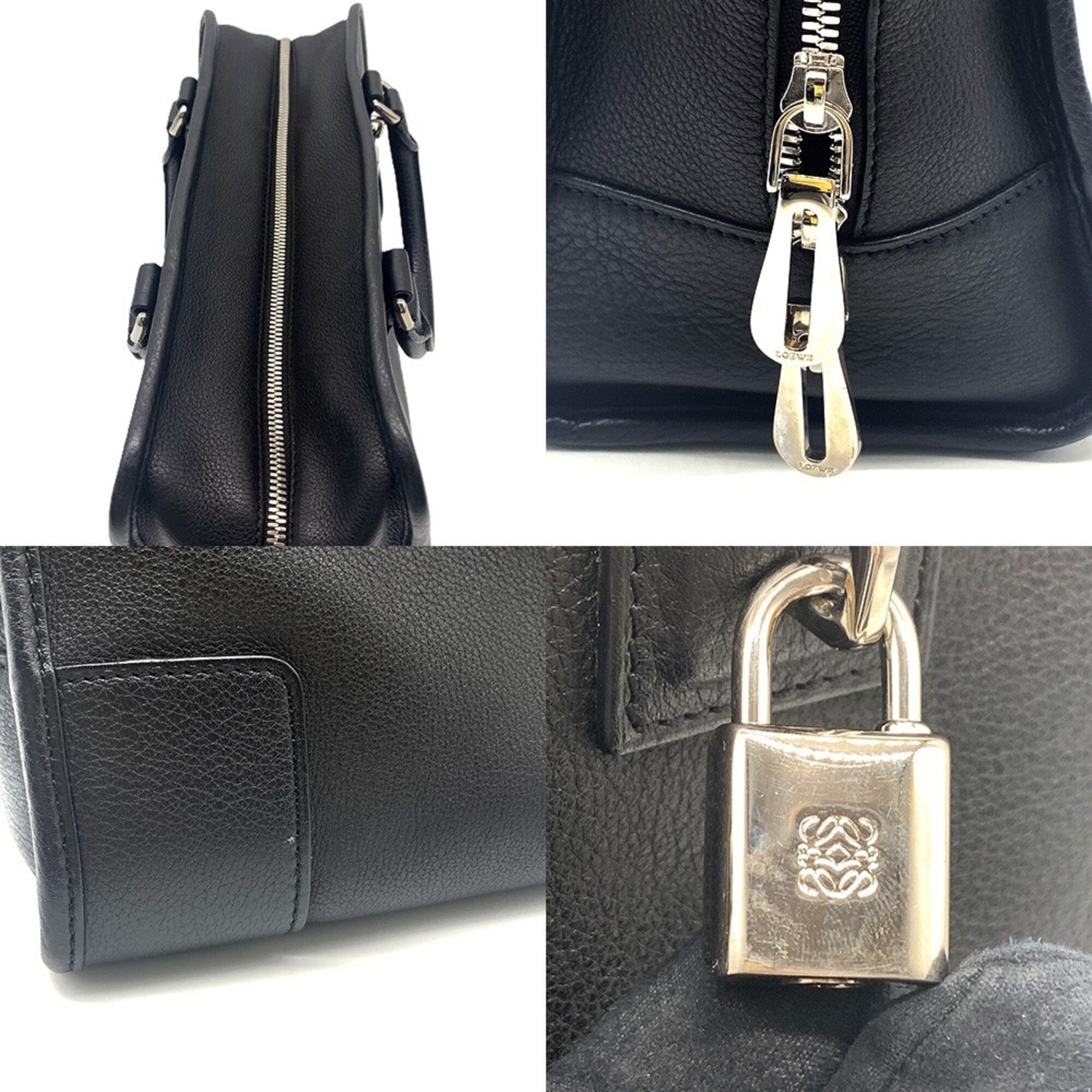 Loewe Black Leather Handbag (Pre-Owned)