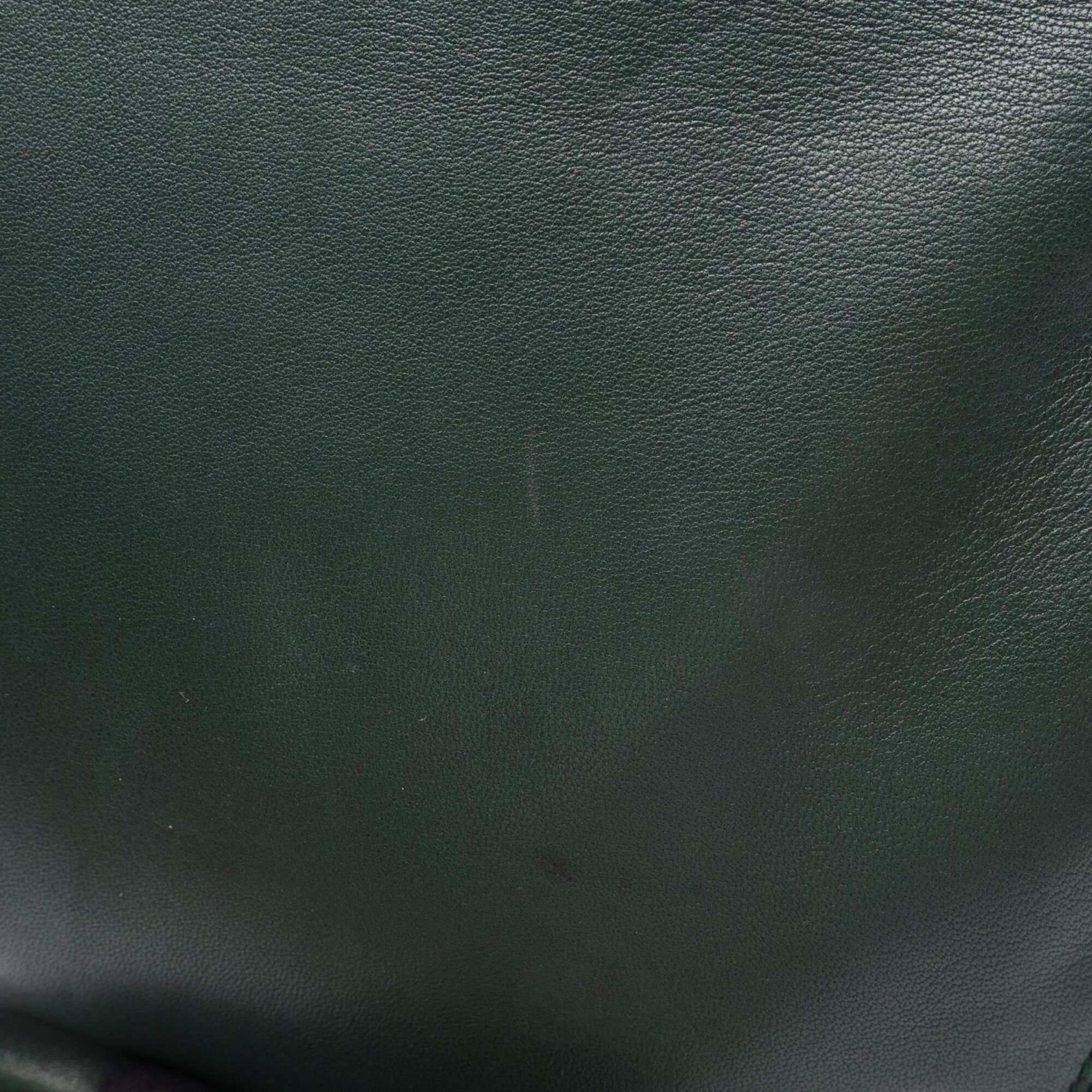 Loewe Green Leather Handbag Tote Bag (Pre-Owned)