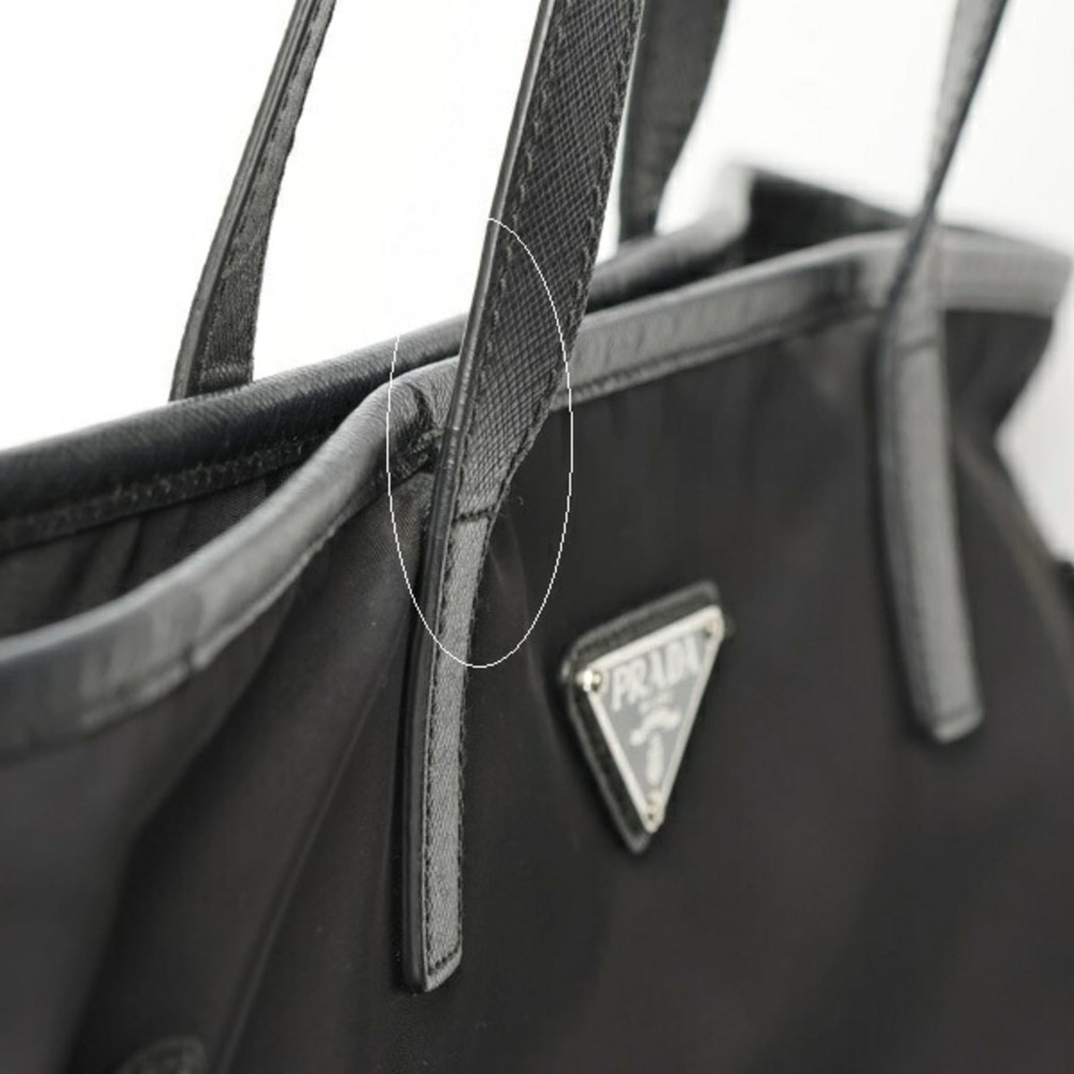 Prada Black Nylon Tote Bag (Pre-Owned)