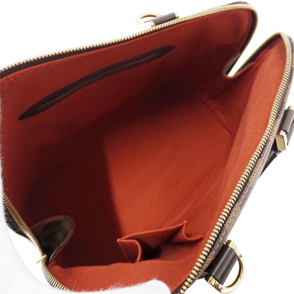 Louis Vuitton Brown Damier Canvas Handbag (Pre-Owned)