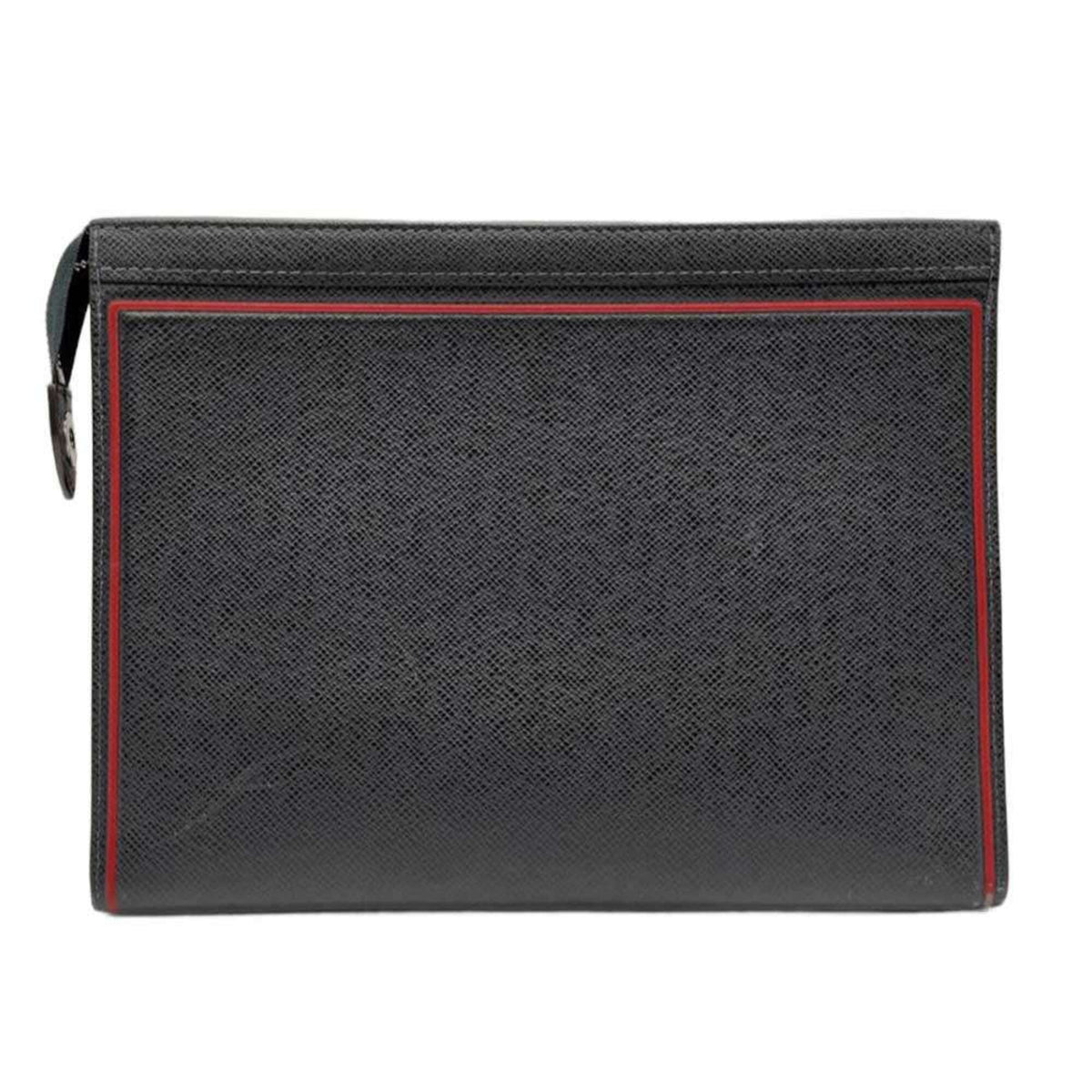 Louis Vuitton Taiga Navy Taiga Leather Clutch Bag (Pre-Owned)