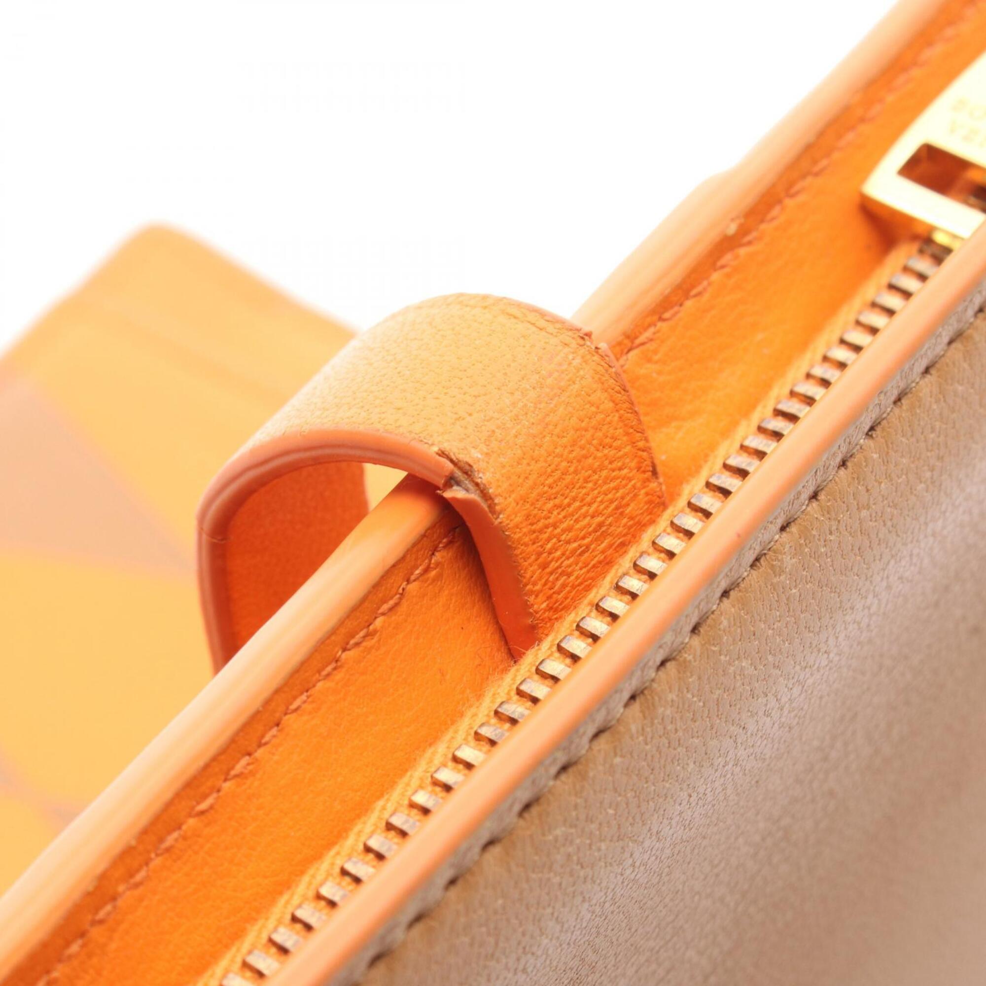 Bottega Veneta Brown Orange Leather Wallet (Bi-Fold) (Pre-Owned)