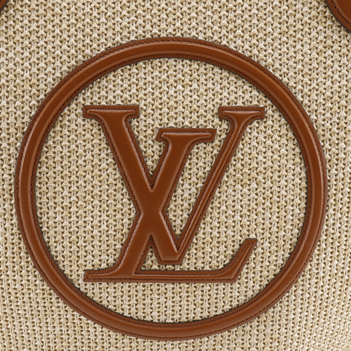 Louis Vuitton Beige Raffia Tote Bag (Pre-Owned)