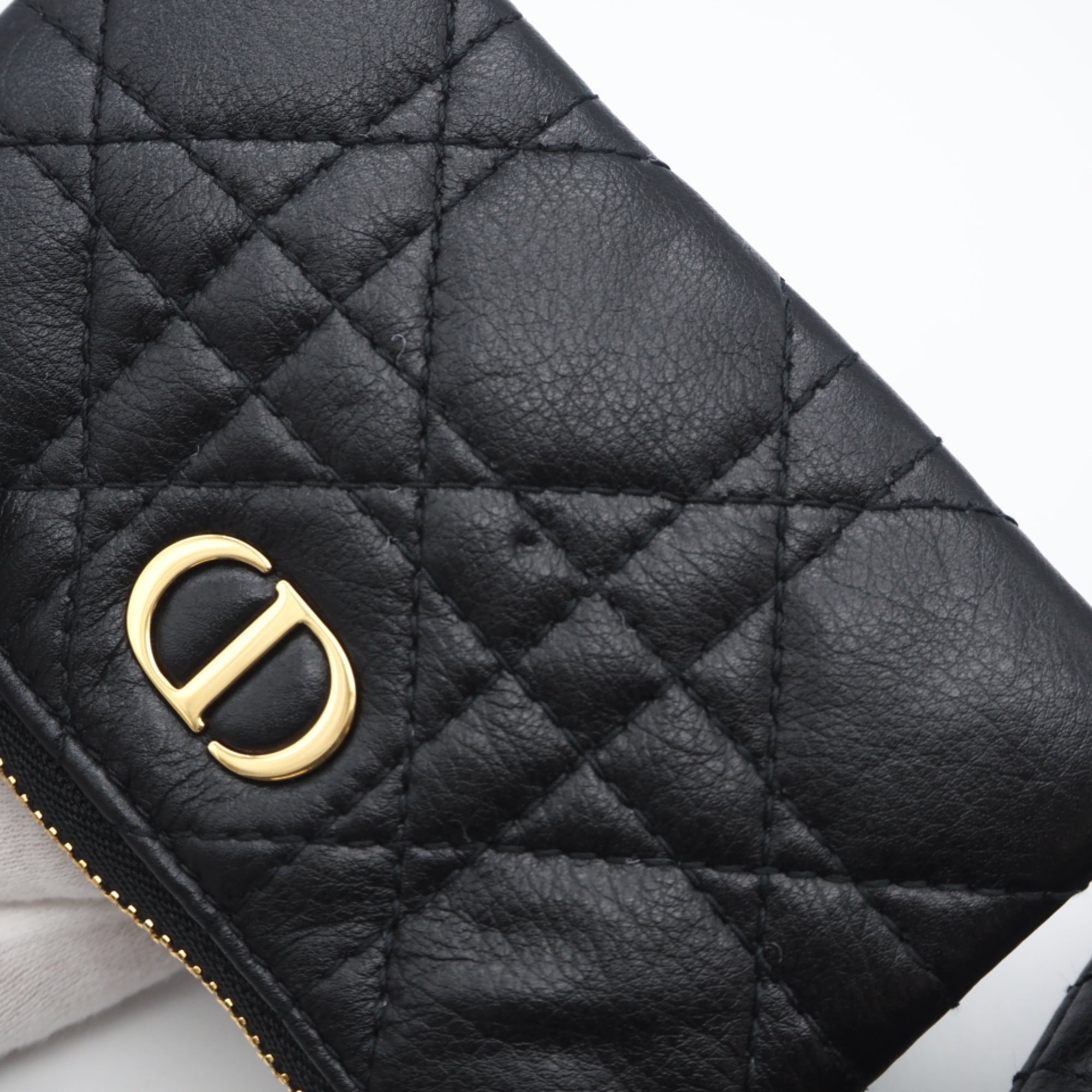Christian Dior Black White Leather Shoulder Bag (Pre-Owned)