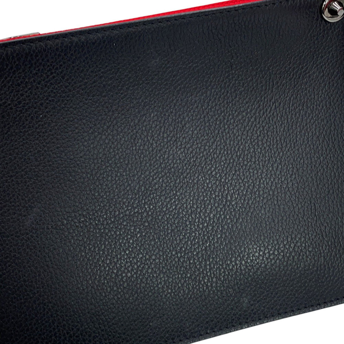 Christian Louboutin Black Leather Handbag Tote Bag (Pre-Owned)