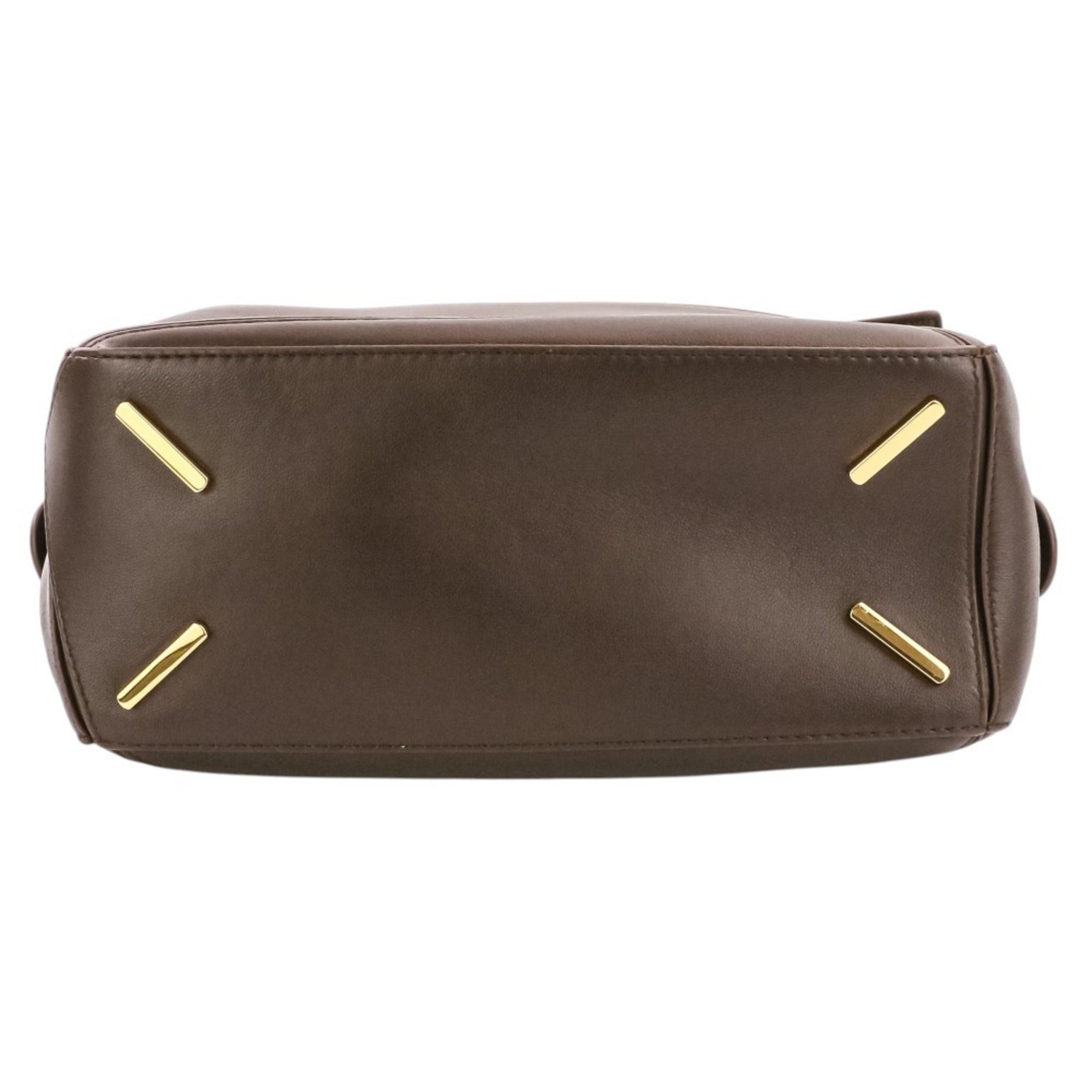 Loewe Dark Brown Nappa Leather Handbag Shoulder Bag (Pre-Owned)