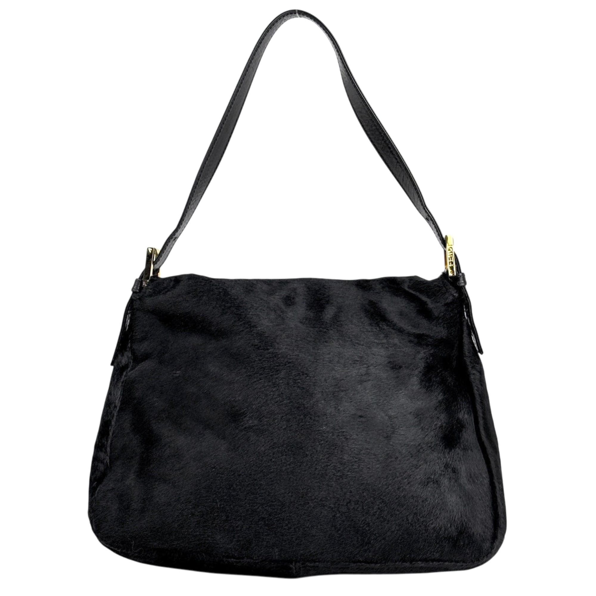 Fendi Black Leather Shoulder Bag (Pre-Owned)