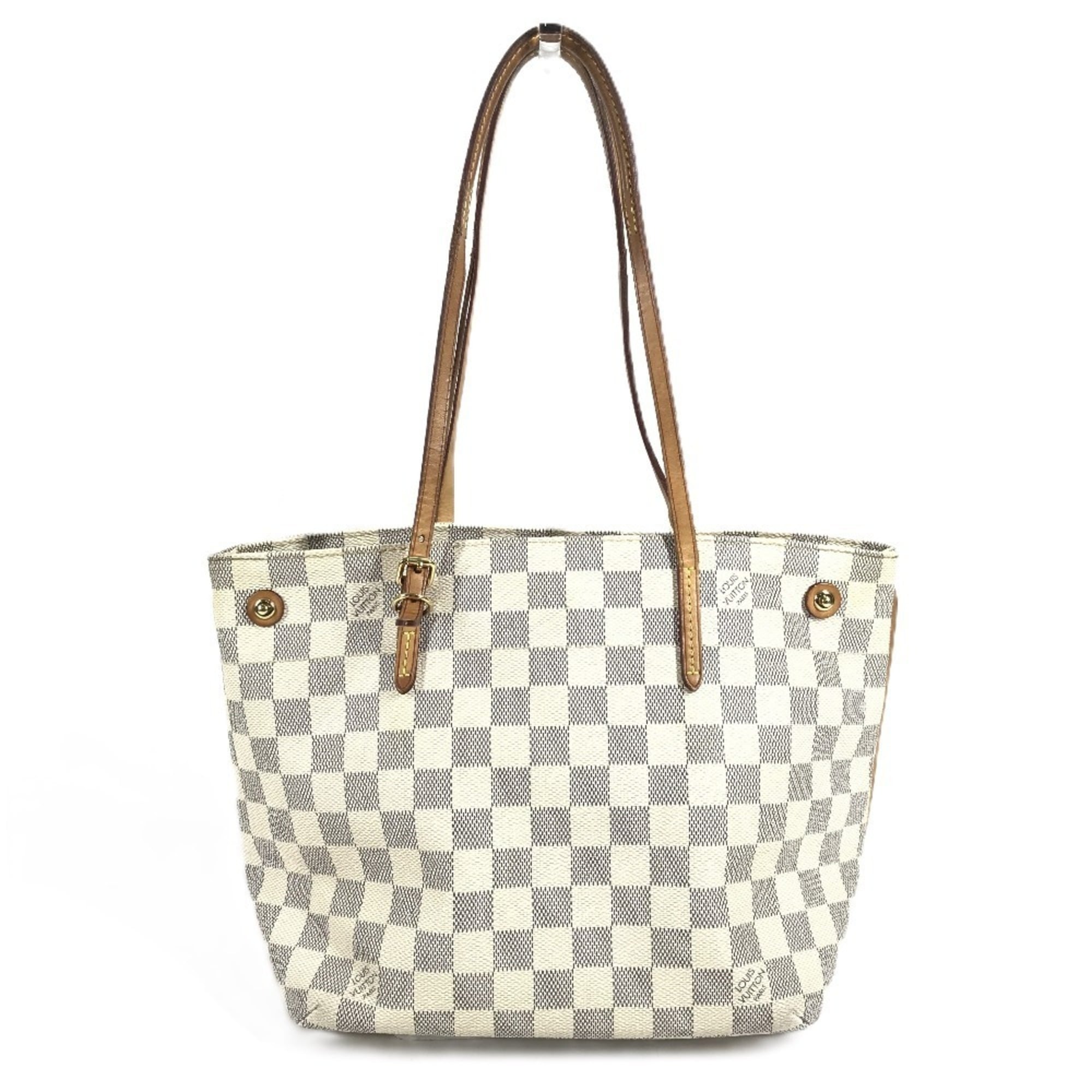 Louis Vuitton Damier Azur White Damier Azur Shoulder Bag Tote Bag (Pre-Owned)