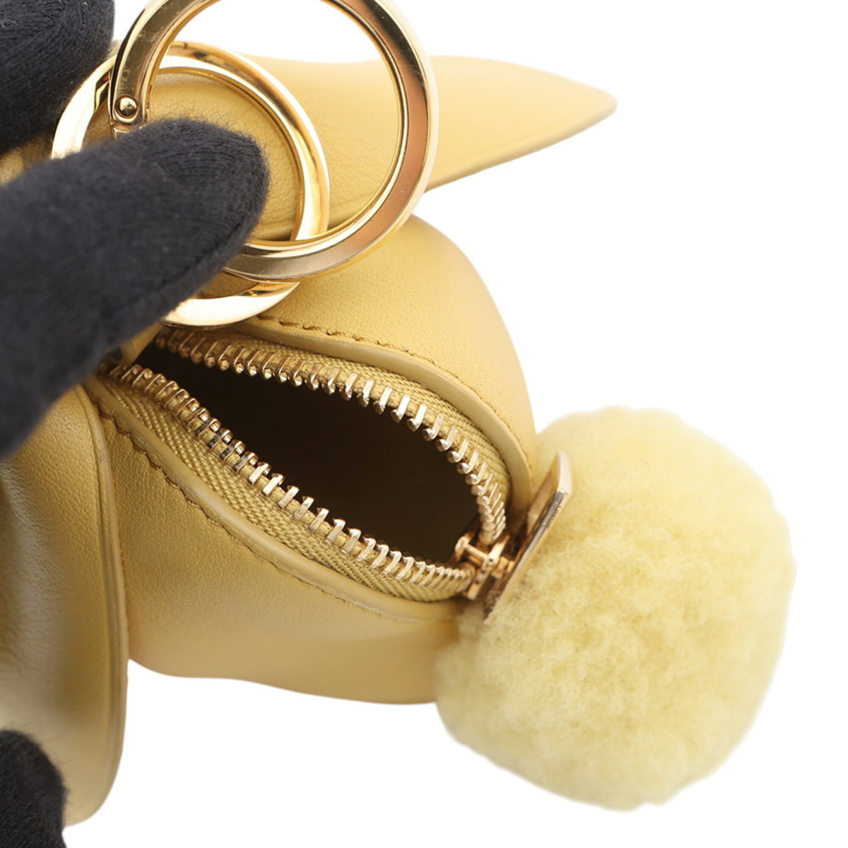 Loewe Yellow Leather Handbag Pouch (Pre-Owned)