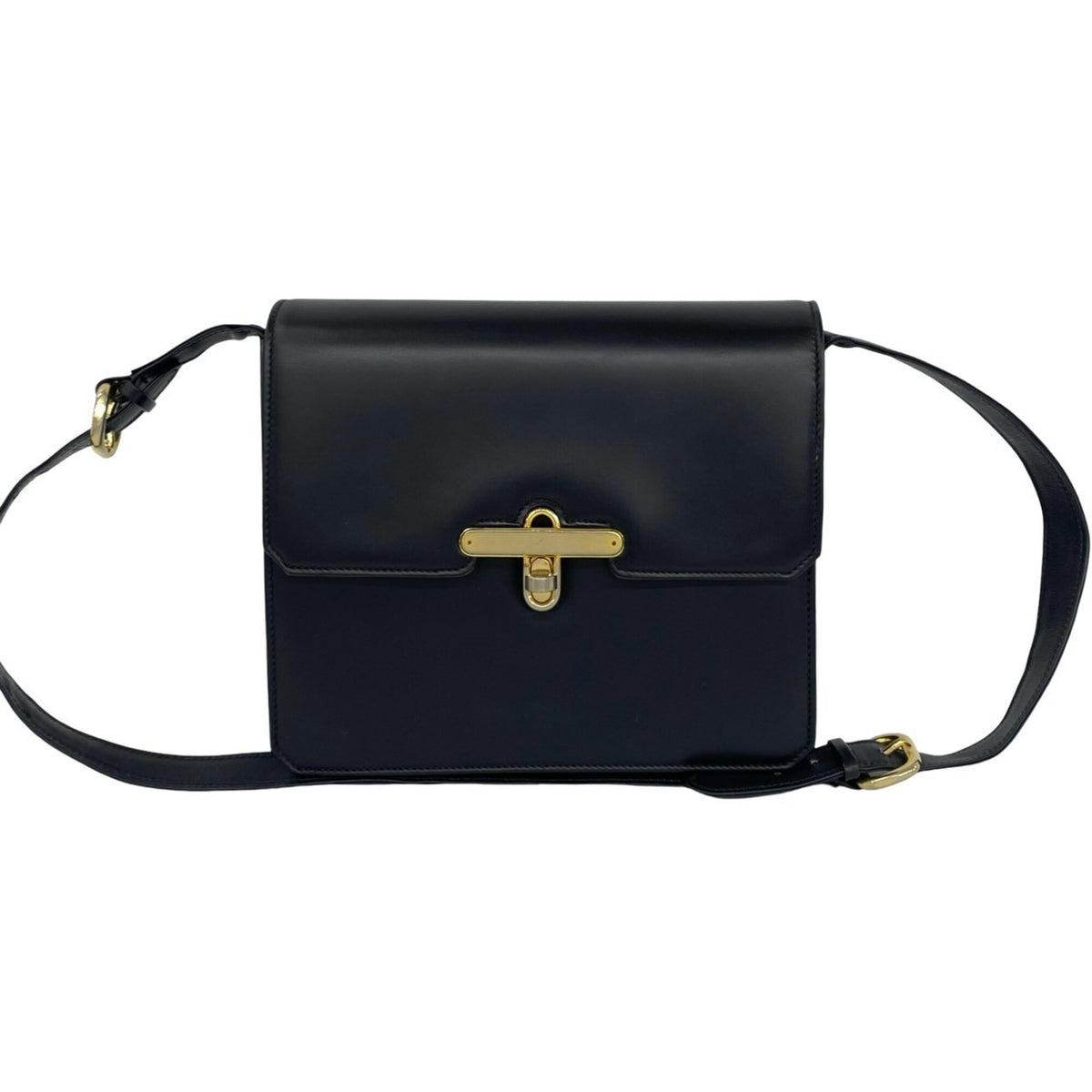 Gucci Black Leather Pochette Shoulder Bag (Pre-Owned)