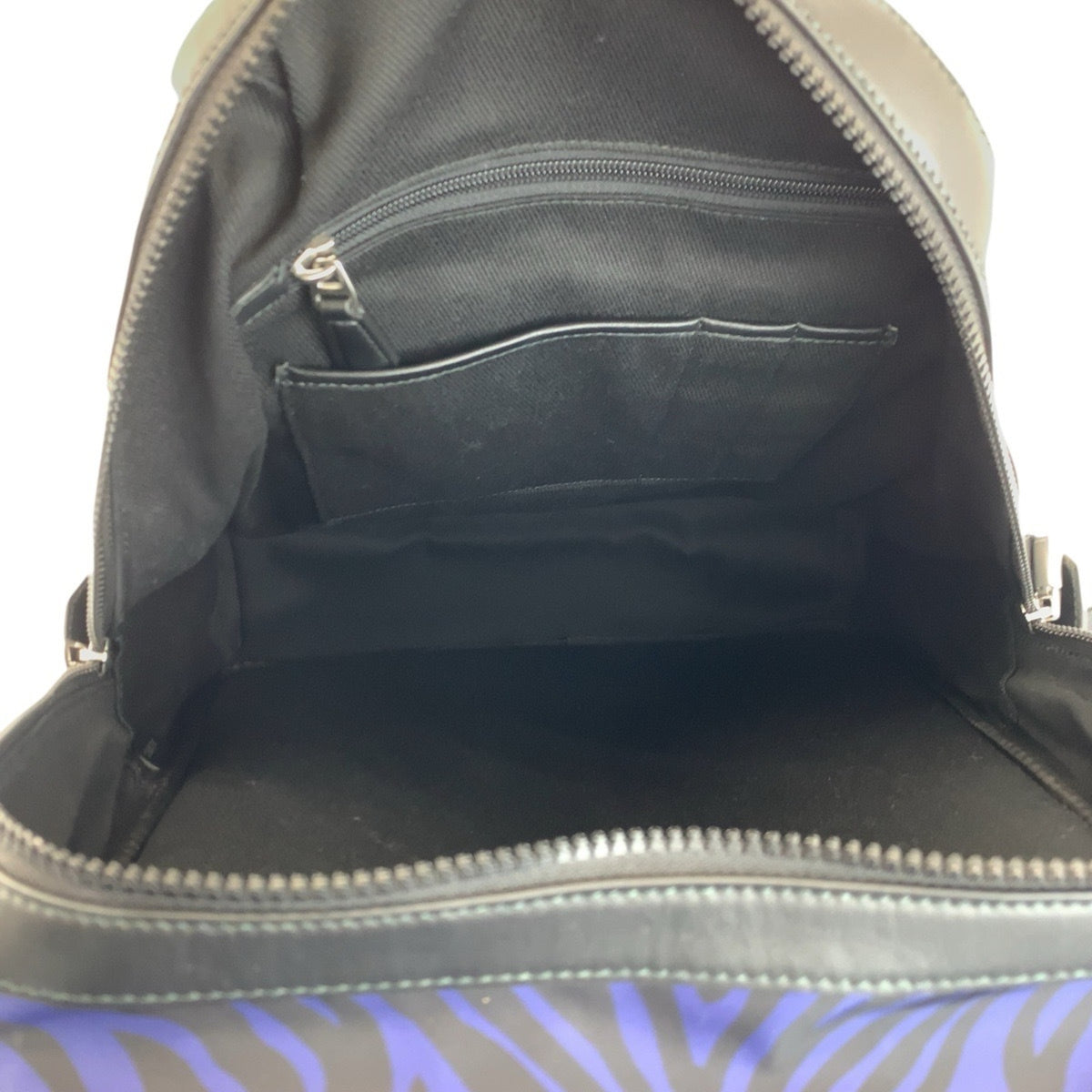 Bally Black Navy Nylon Backpack (Pre-Owned)