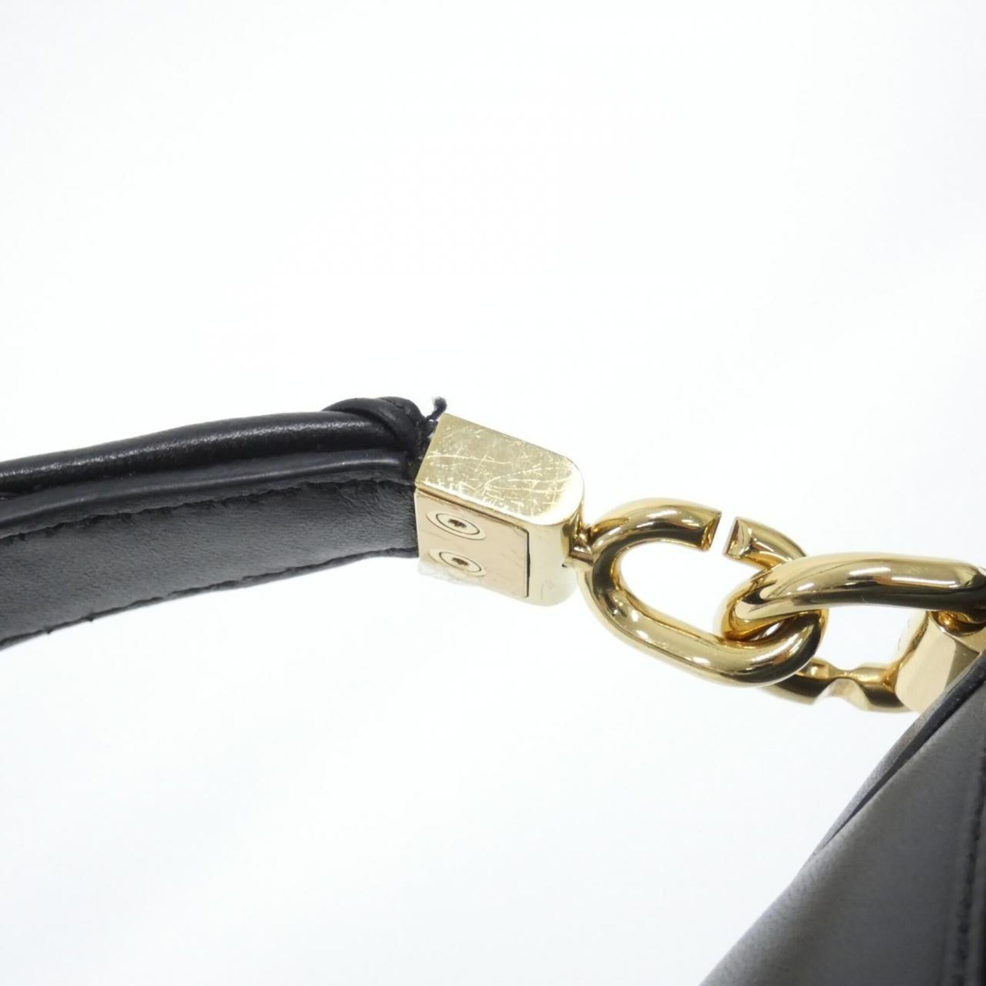 Louis Vuitton Black Leather Shoulder Bag (Pre-Owned)