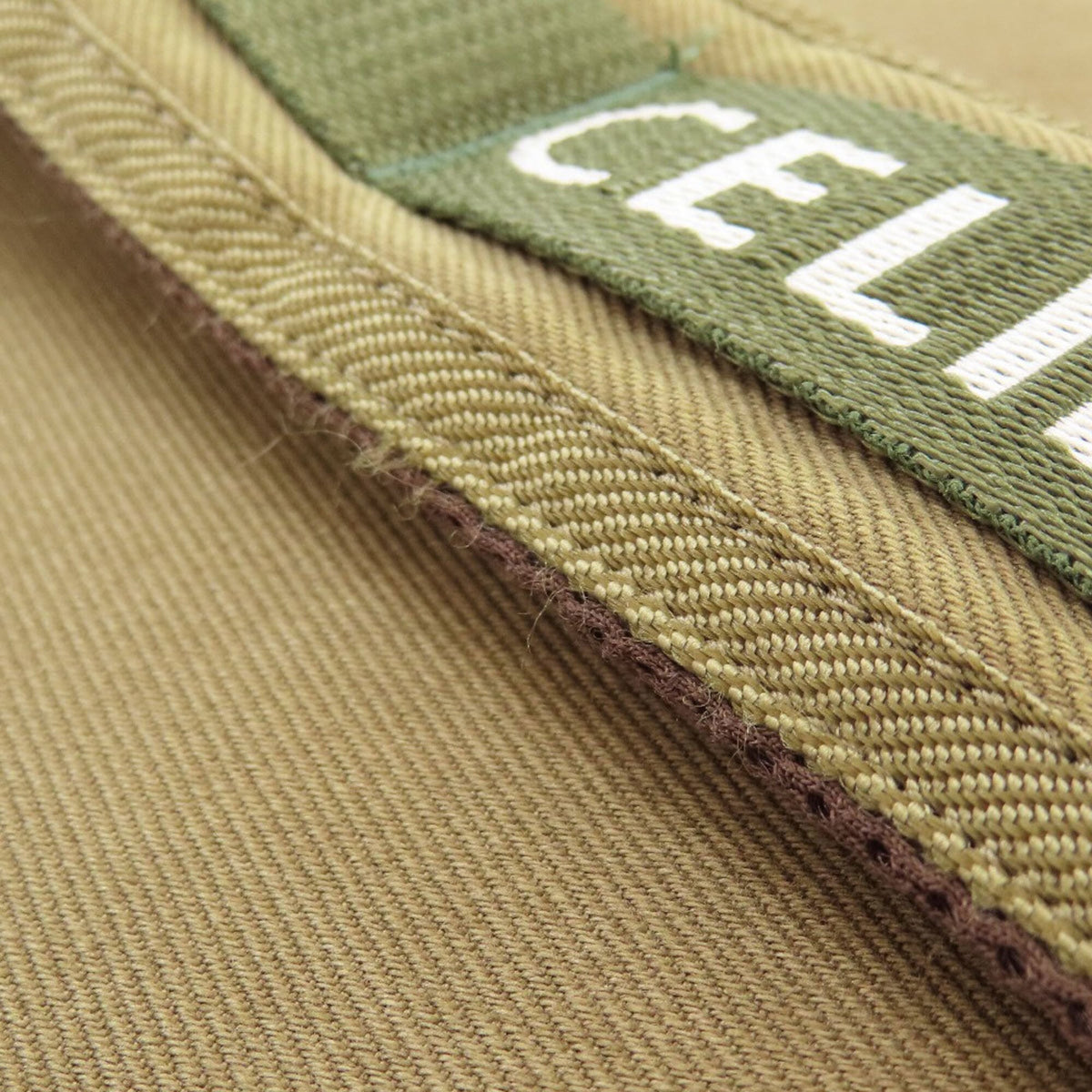 Celine Green Khaki Canvas Backpack (Pre-Owned)