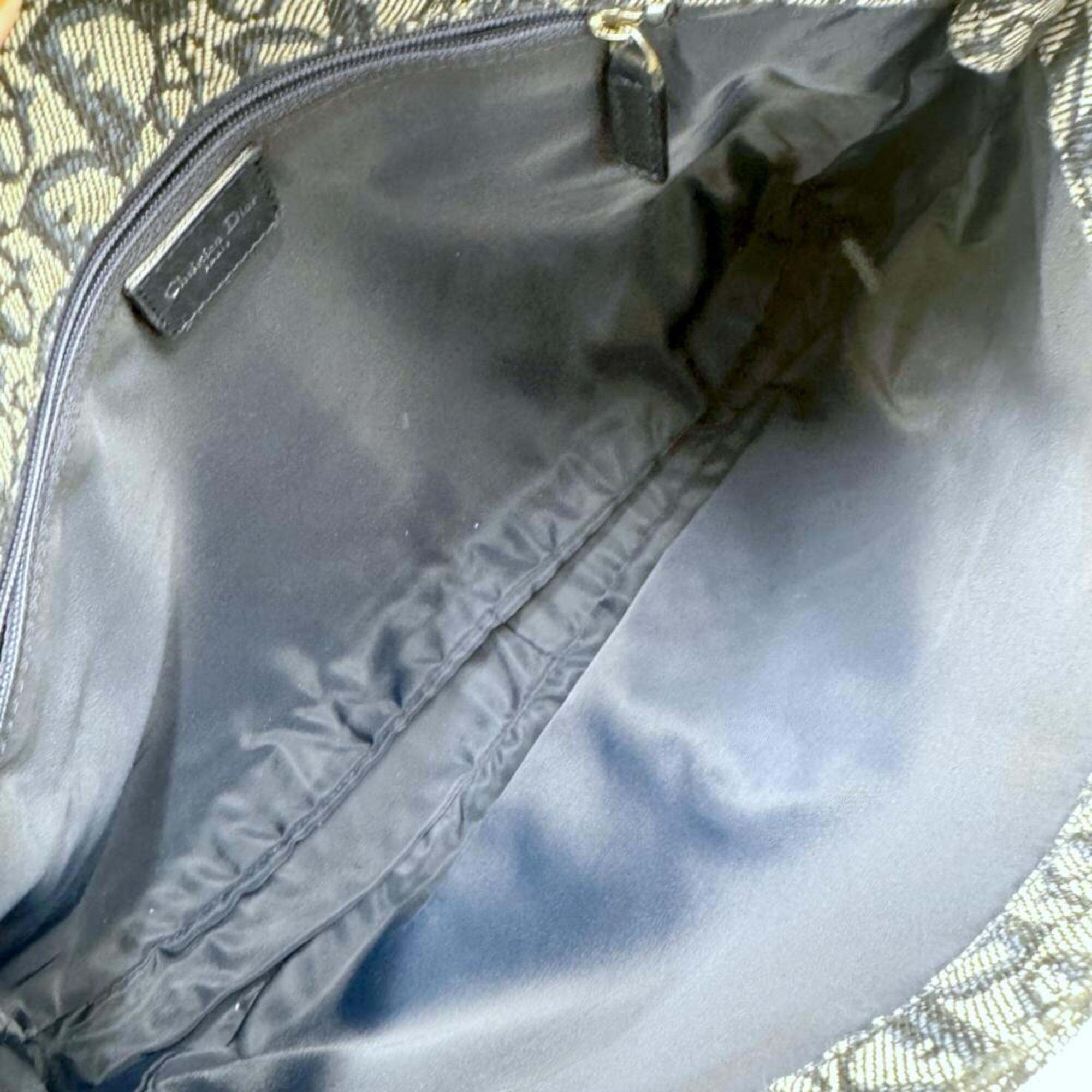 Christian Dior Blue Canvas Shoulder Bag (Pre-Owned)