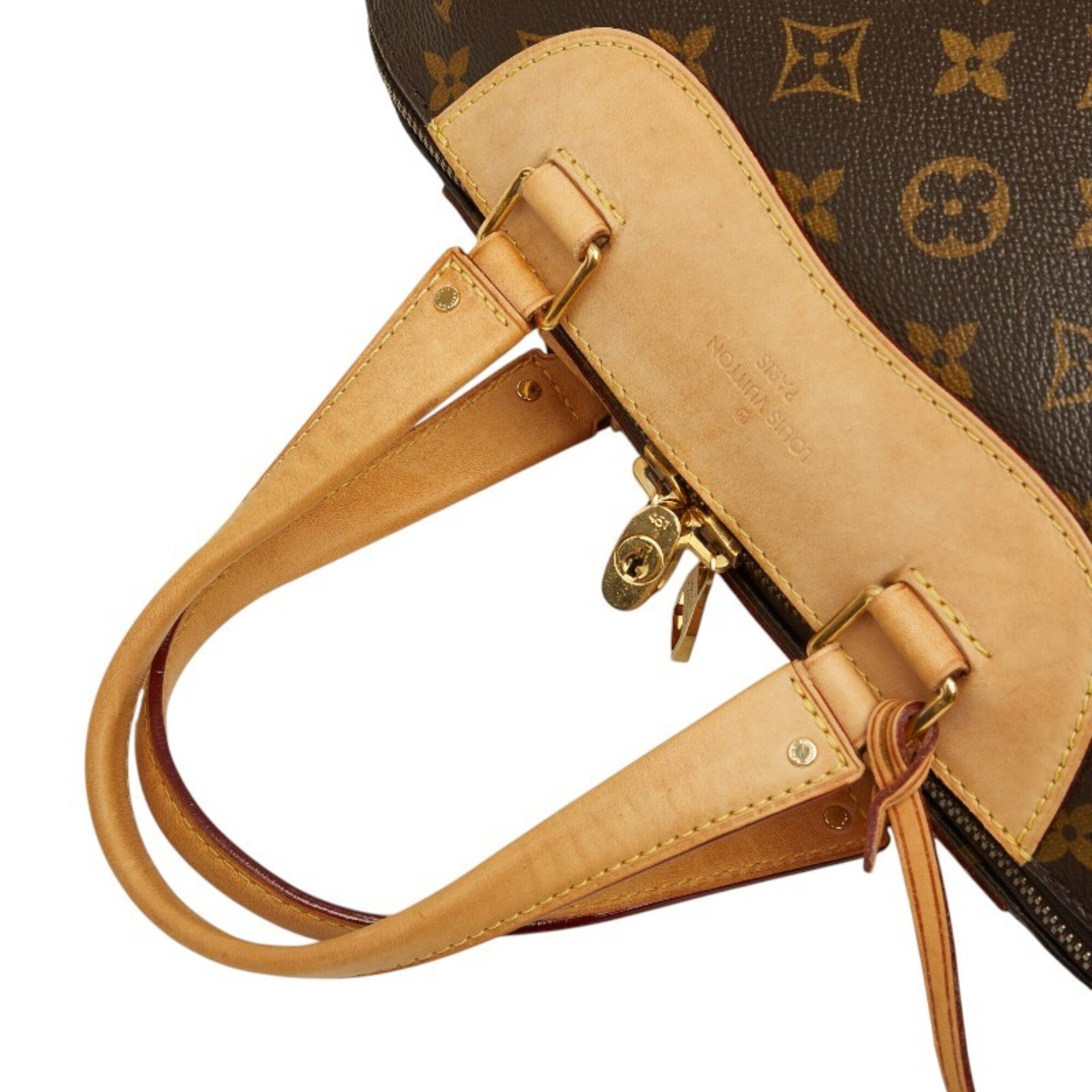 Louis Vuitton Brown Pvc Leather Handbag Shoulder Bag (Pre-Owned)