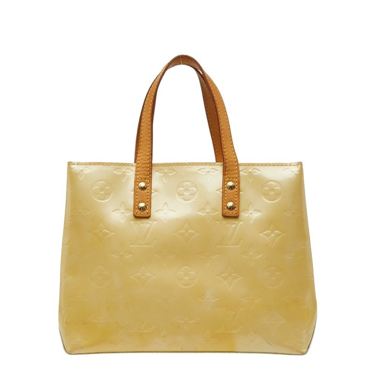 Louis Vuitton Beige Patent Leather Handbag (Pre-Owned)