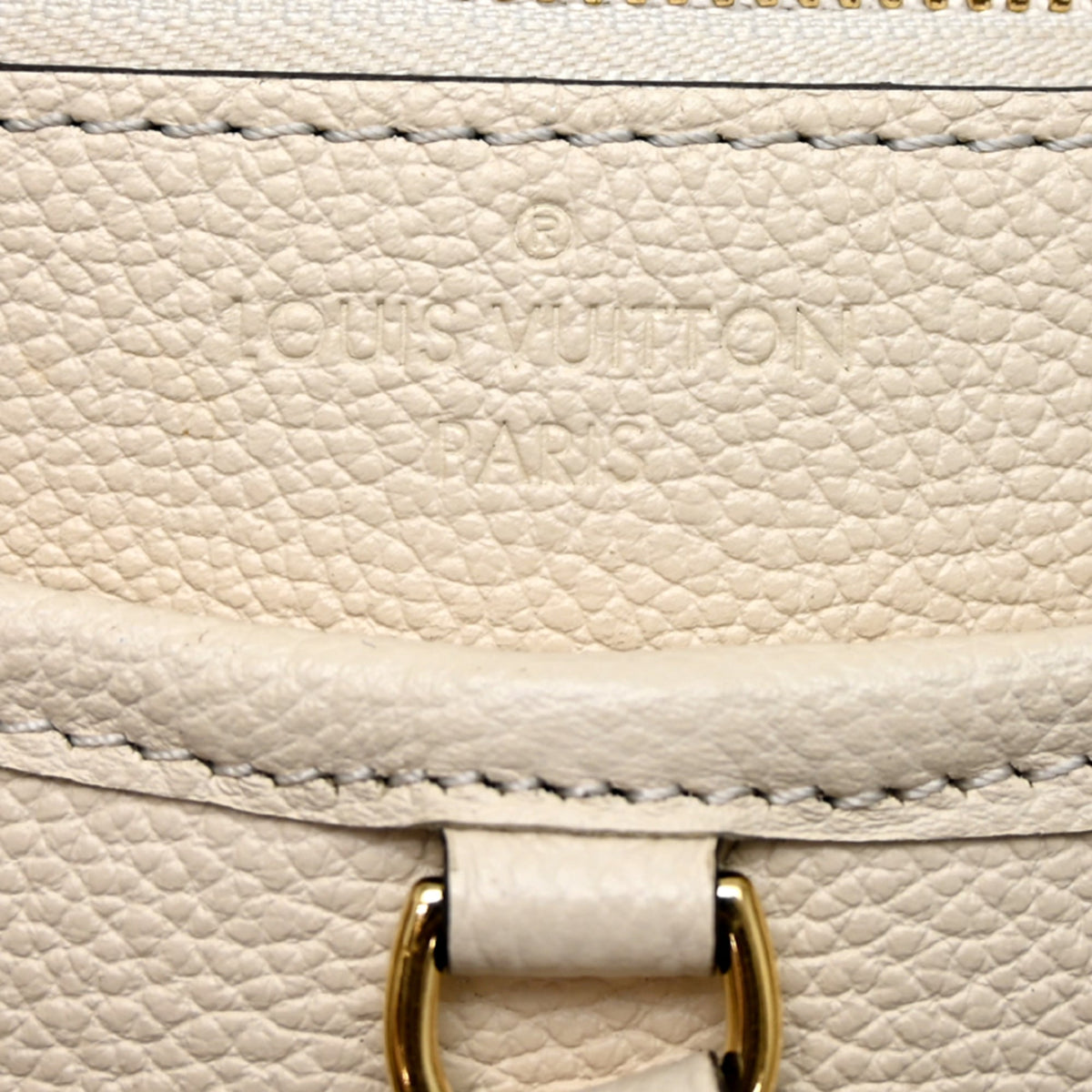 Louis Vuitton Cream Monogram Empreinte Handbag (Pre-Owned)