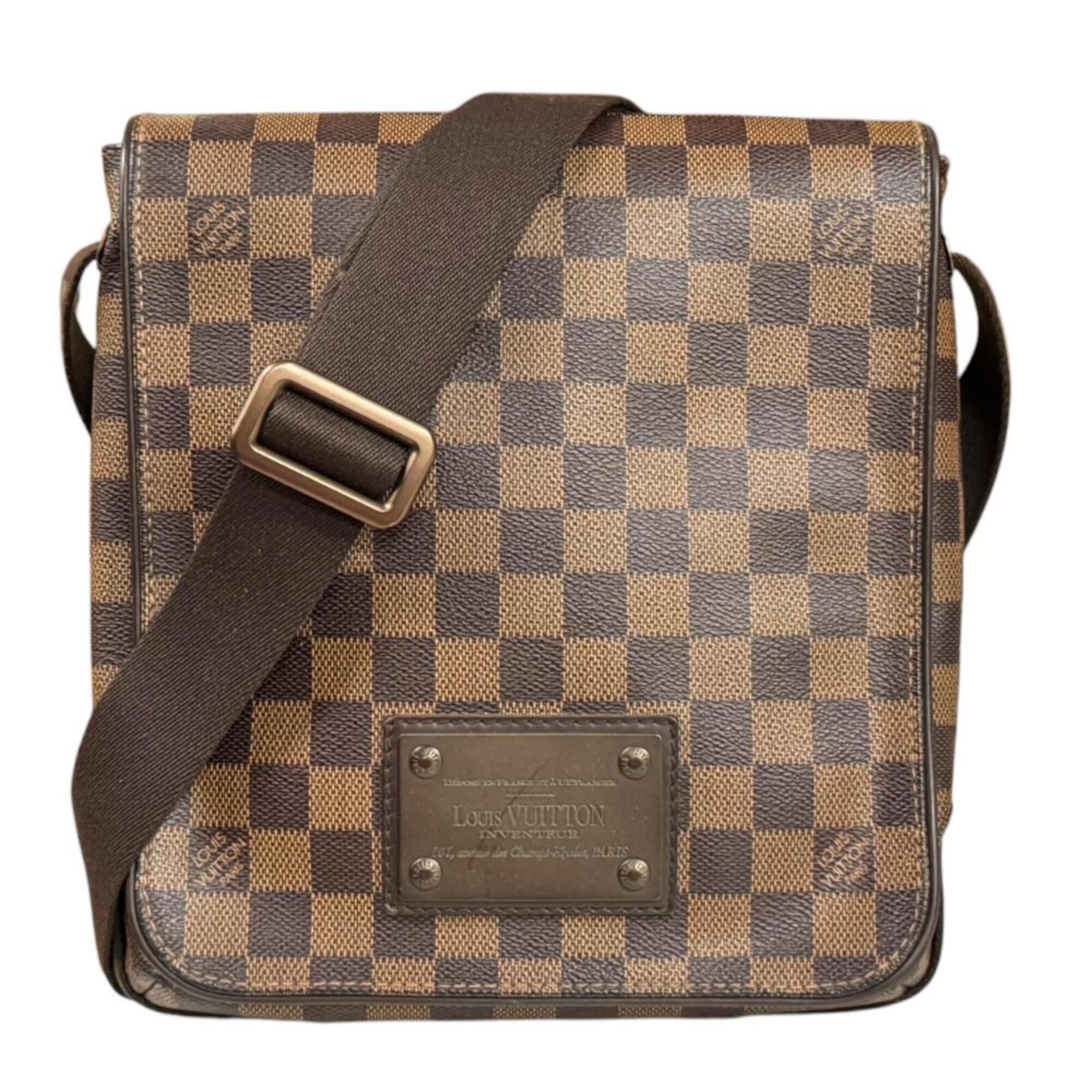 Louis Vuitton Damier Brown Damier Canvas Handbag Shoulder Bag (Pre-Owned)