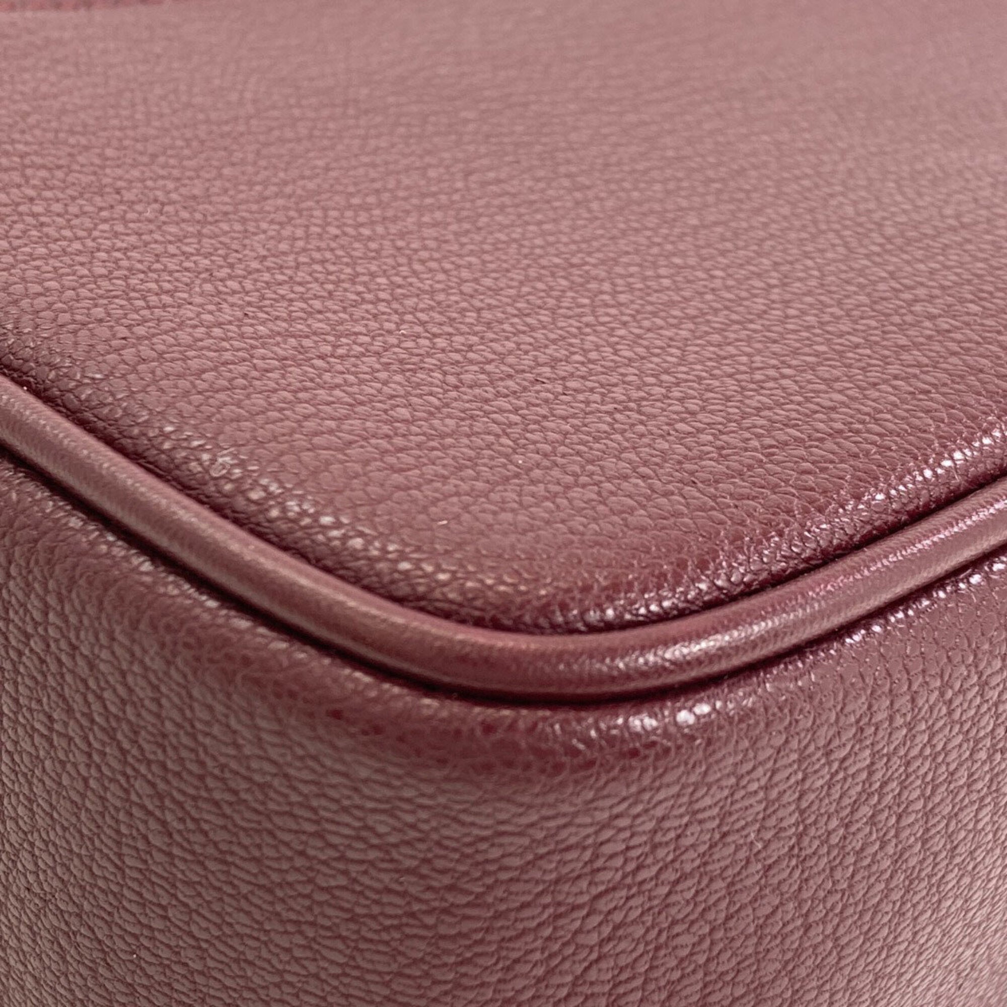 Michael Kors Bordeaux Leather Shoulder Bag (Pre-Owned)
