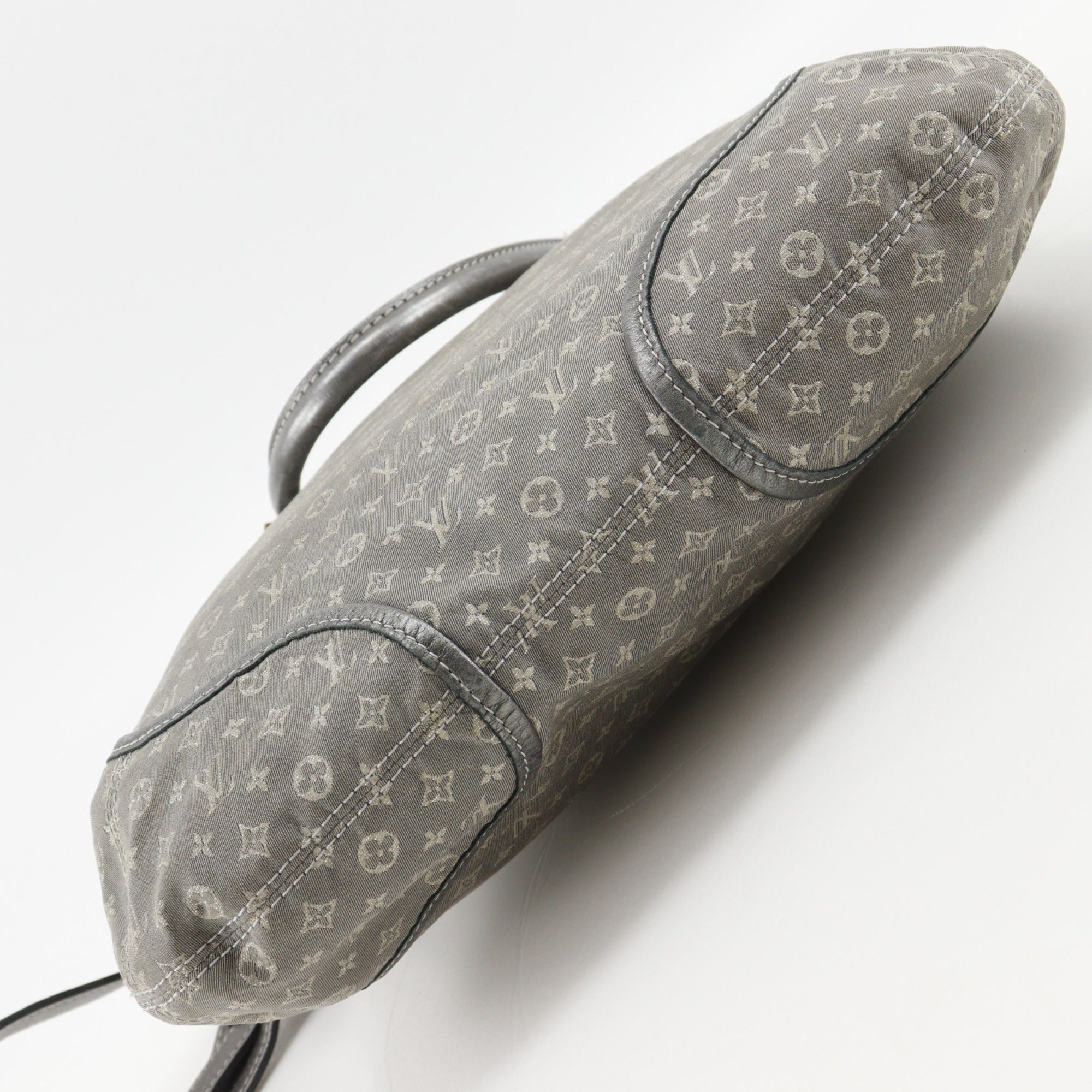 Louis Vuitton Gray Platine Monogram Mini Lin Handbag Shoulder Bag (Pre-Owned)