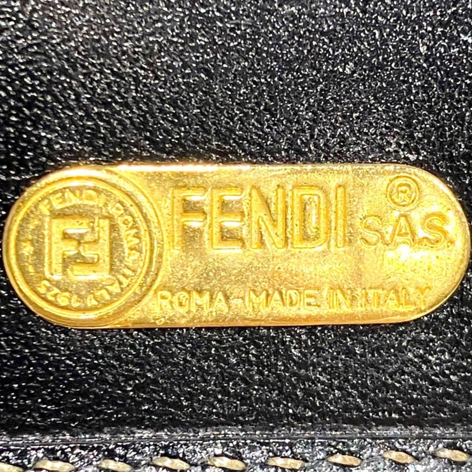 Fendi Brown Canvas Leather Long Wallet (Bi-Fold) (Pre-Owned)