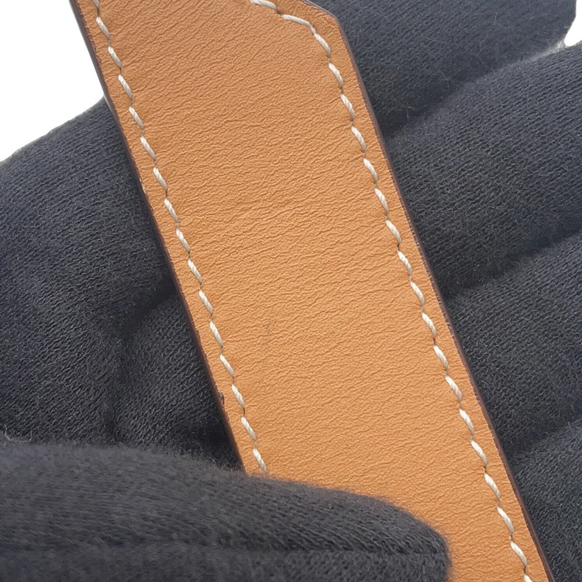 Fendi Brown Leather Canvas Handbag Shoulder Bag (Pre-Owned)