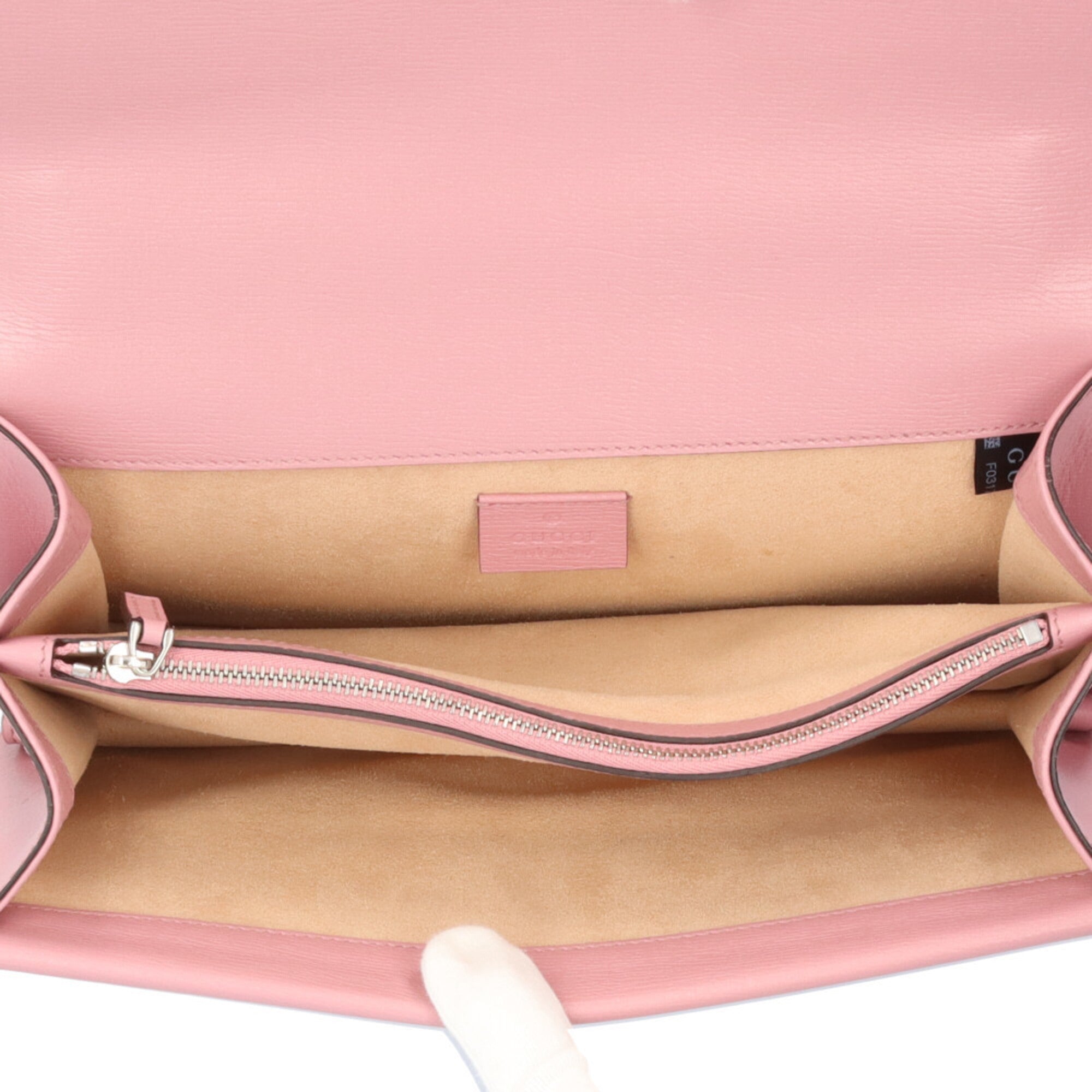 Gucci Pink Leather Shoulder Bag (Pre-Owned)