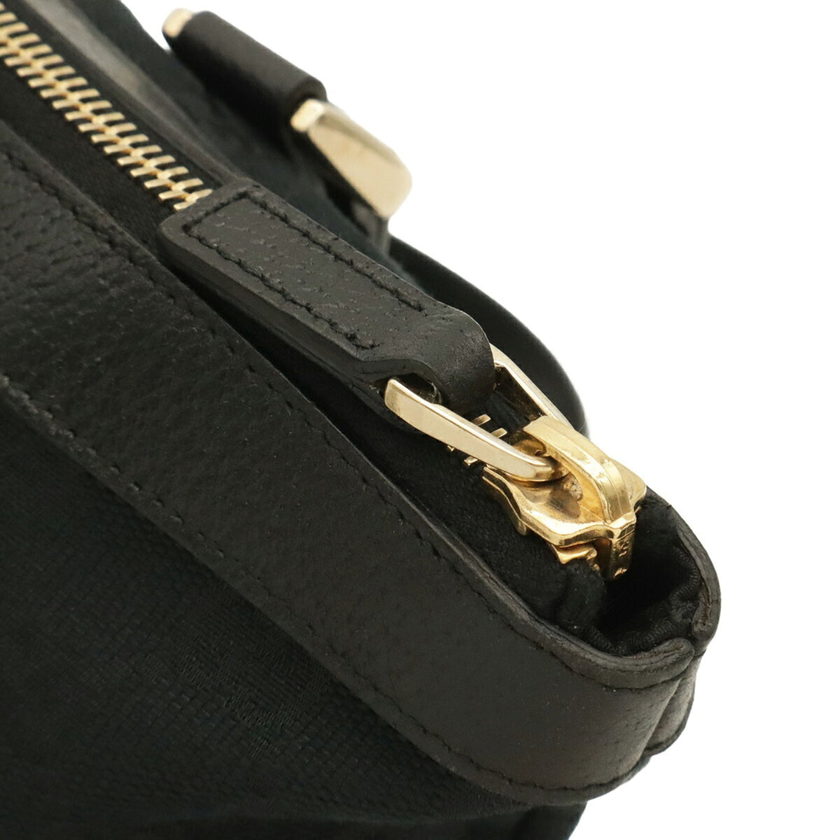 Gucci Black Gg Canvas Shoulder Bag Tote Bag (Pre-Owned)