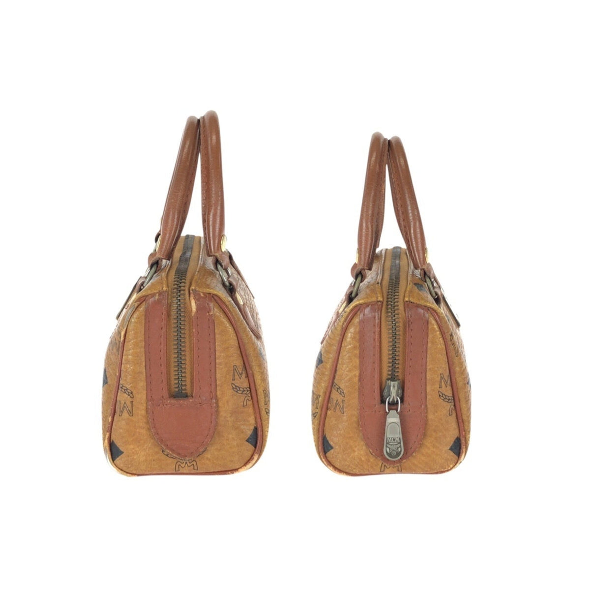 Mcm Brown Camel Pvc Handbag Shoulder Bag (Pre-Owned)