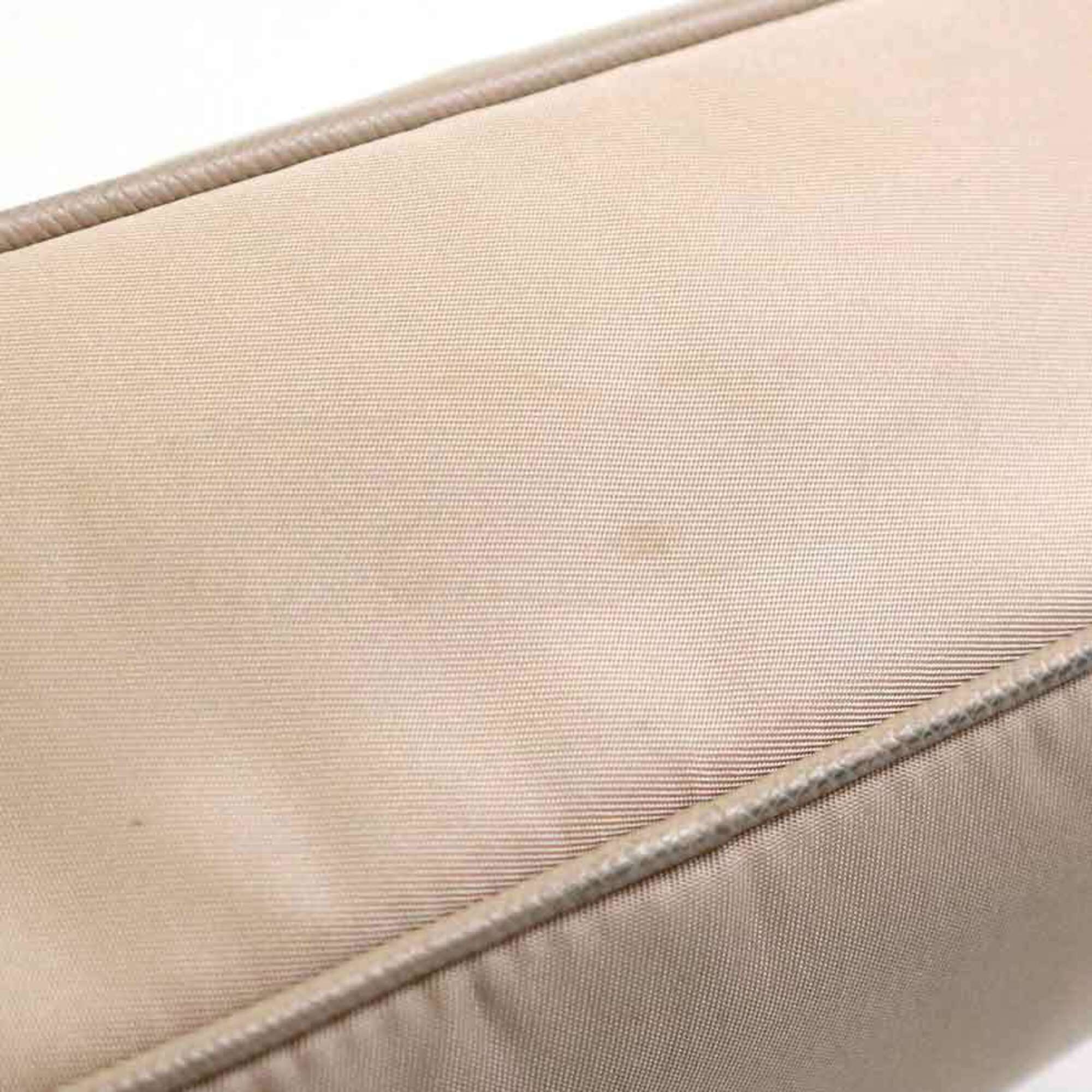 Prada Beige Nylon Shoulder Bag (Pre-Owned)