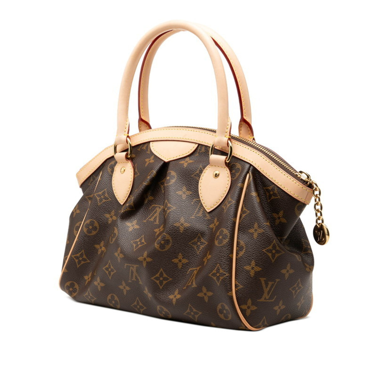 Louis Vuitton Brown Pvc Leather Handbag (Pre-Owned)