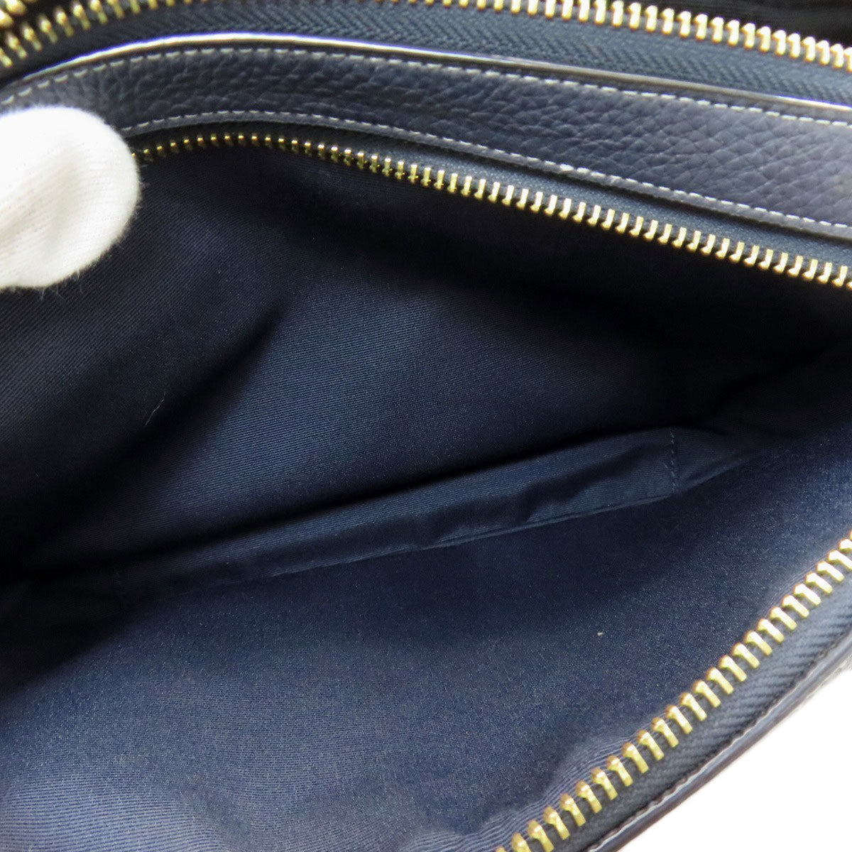 Coach Navy Denim Shoulder Bag (Pre-Owned)