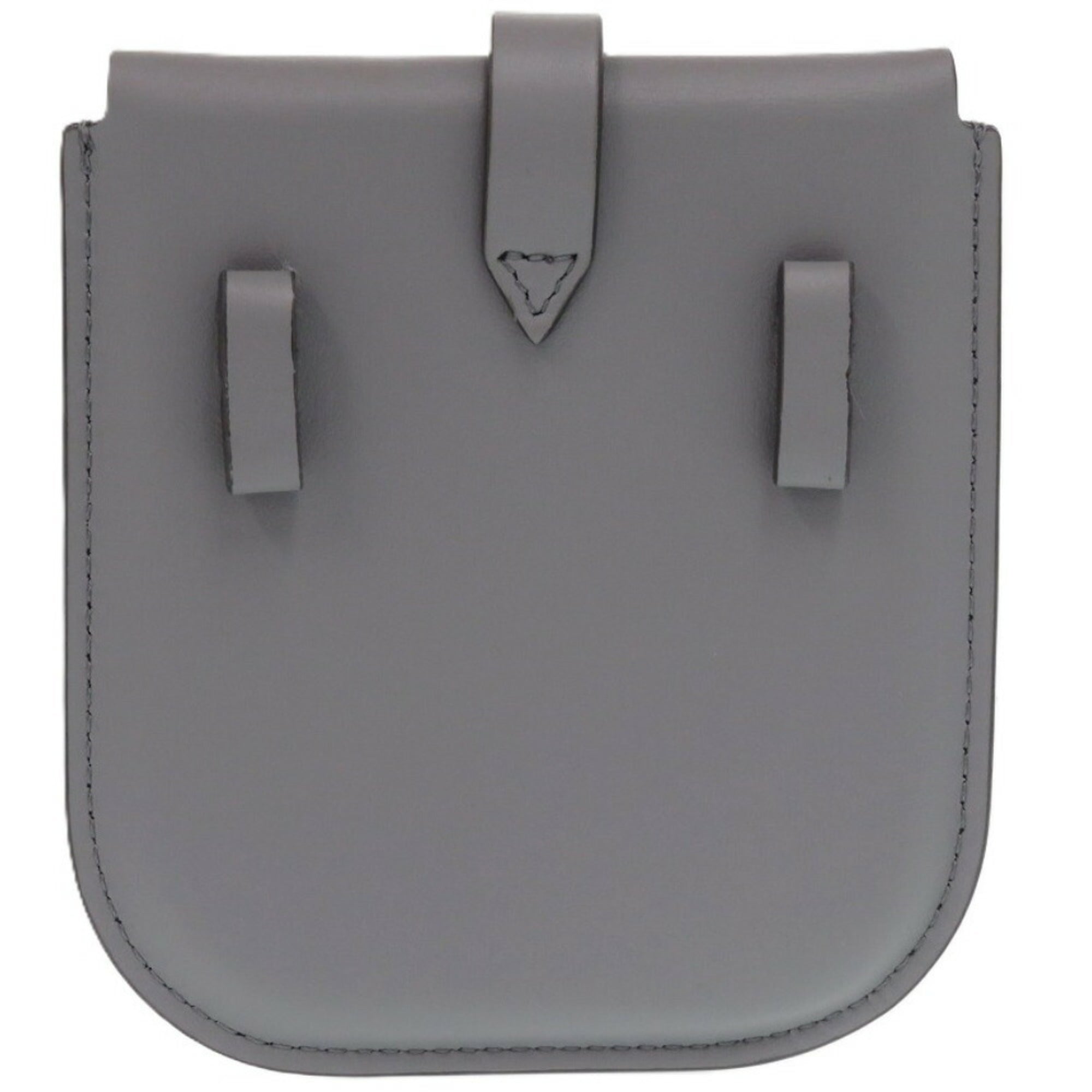 Burberry Gray Leather Fanny Pack Pouch (Pre-Owned)