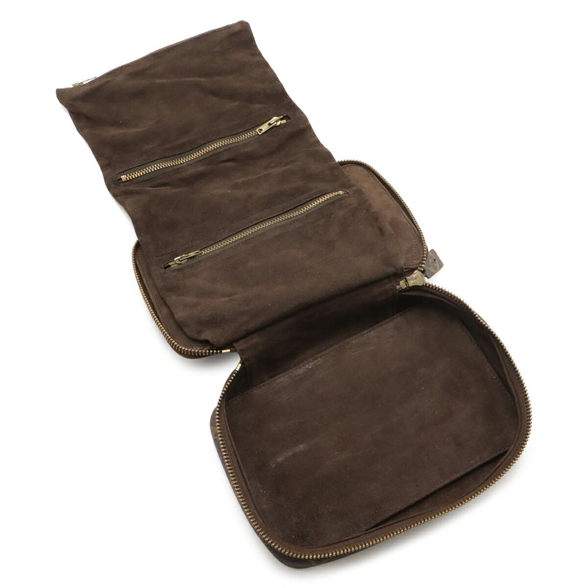 Louis Vuitton Brown Monogram Canvas Pvc Coated Canvas Pouch (Pre-Owned)