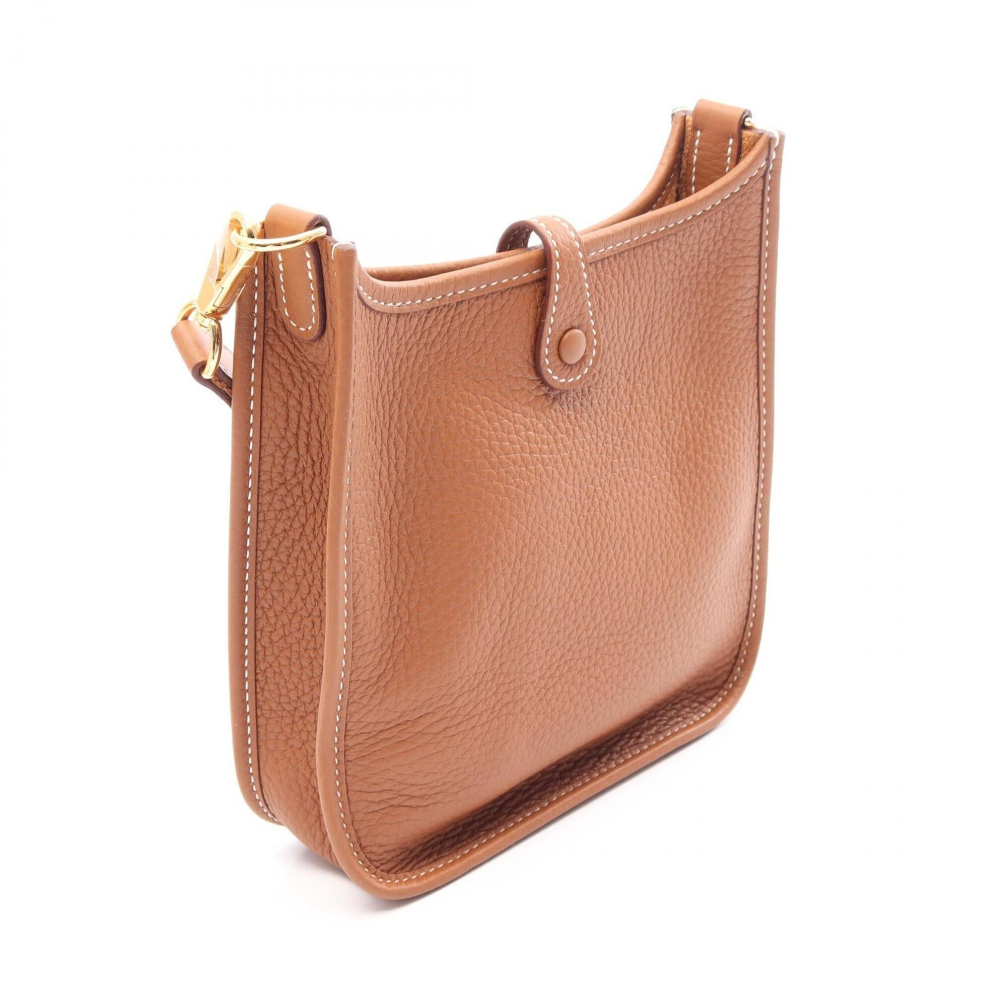 Hermes Brown Taurillon Clemence Leather Shoulder Bag (Pre-Owned)