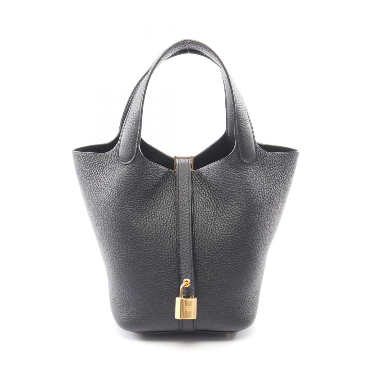 Hermes Black Taurillon Clemence Leather Leather Handbag (Pre-Owned)