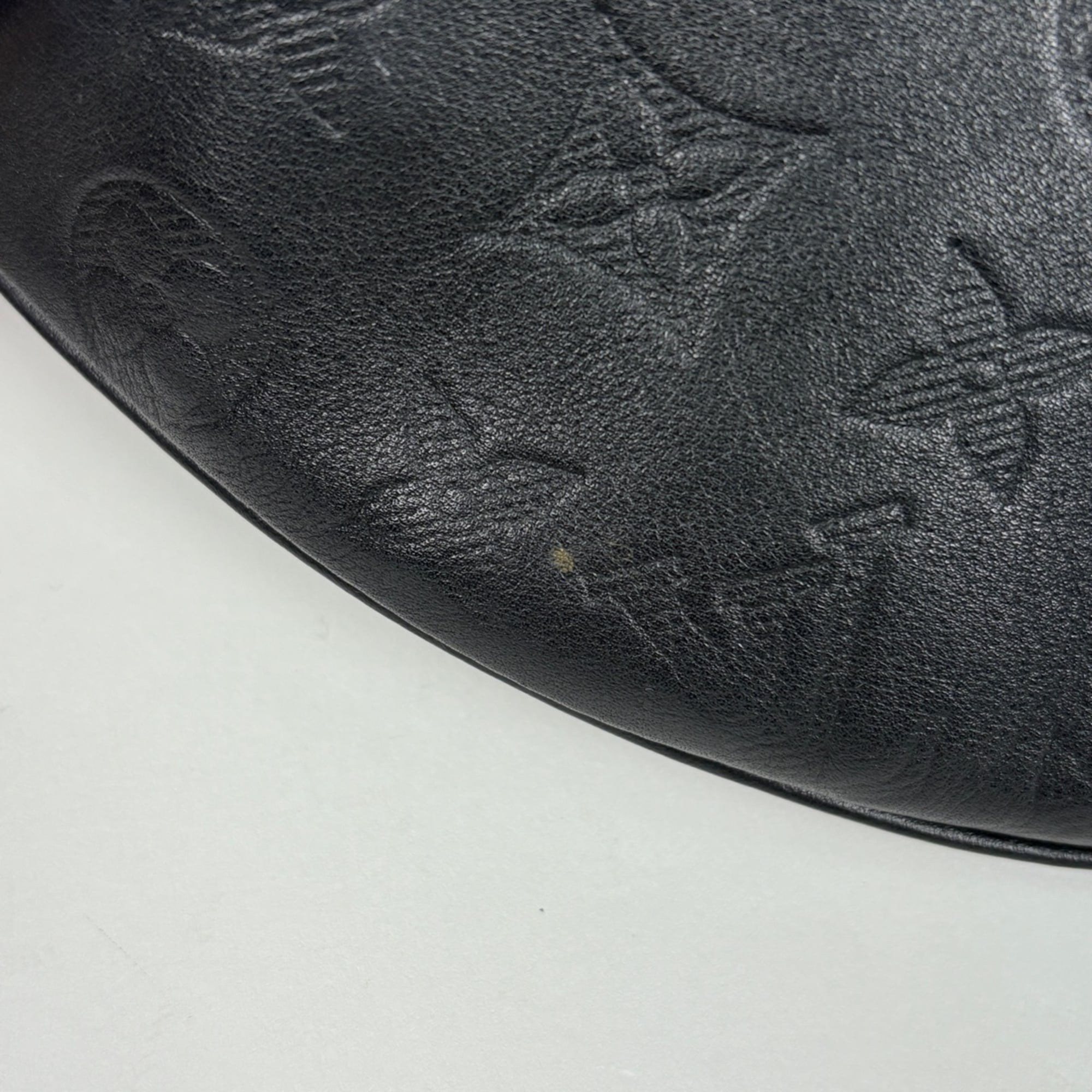 Louis Vuitton Monogram Shadow Black Noir Leather Fanny Pack Sling Bag (Pre-Owned)